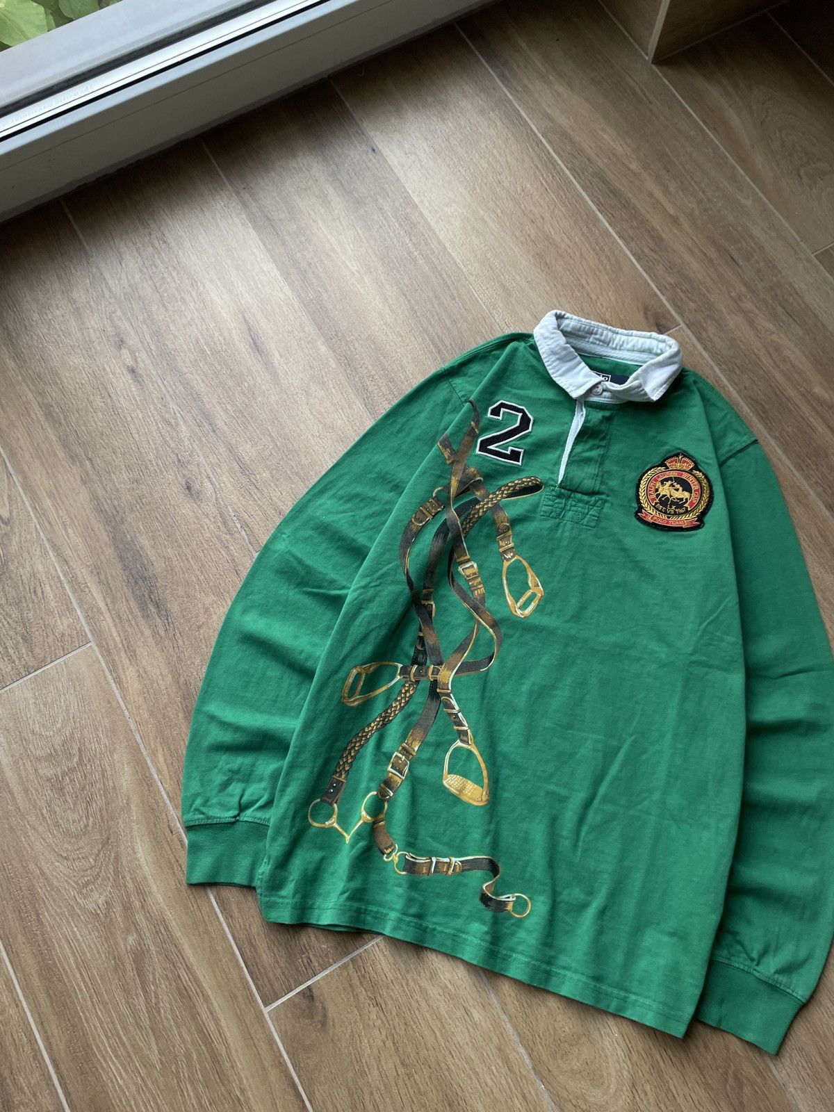 Polo Ralph Lauren Vintage Polo Ralph Lauren Rugby Shirt Avant Garde Japanese Size US L / EU 52-54 / 3 - 3 Thumbnail