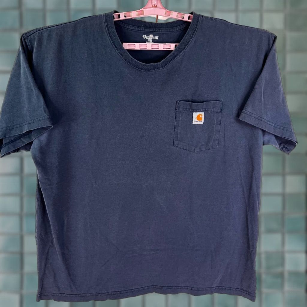 Carhartt Carhartt Original Fit K87 Pocket T Shirt Mens 2XL Blue Size US XXL / EU 58 / 5 - 1 Thumbnail