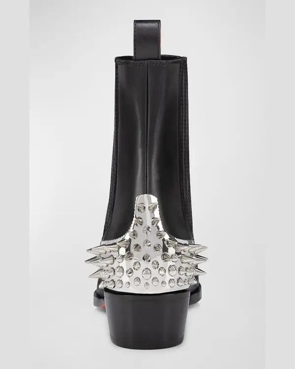 Christian Louboutin oc11z0126 Cheliviss Meteor Leather Boot in Black Size US 11 / EU 44 - 3 Thumbnail