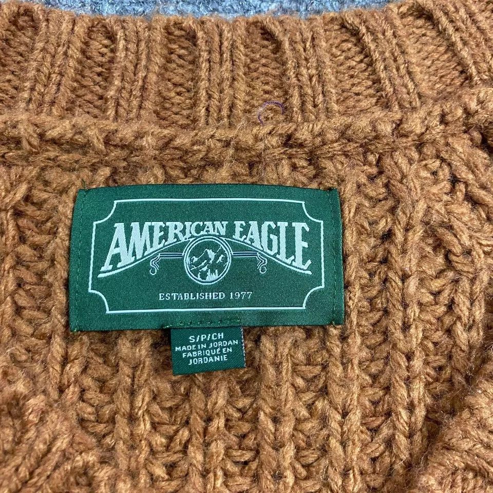 American Eagle Outfitters American Eagle Sweater Women's Small V-Neck Chunky Knit Size S / US 4 / IT 40 - 3 Thumbnail
