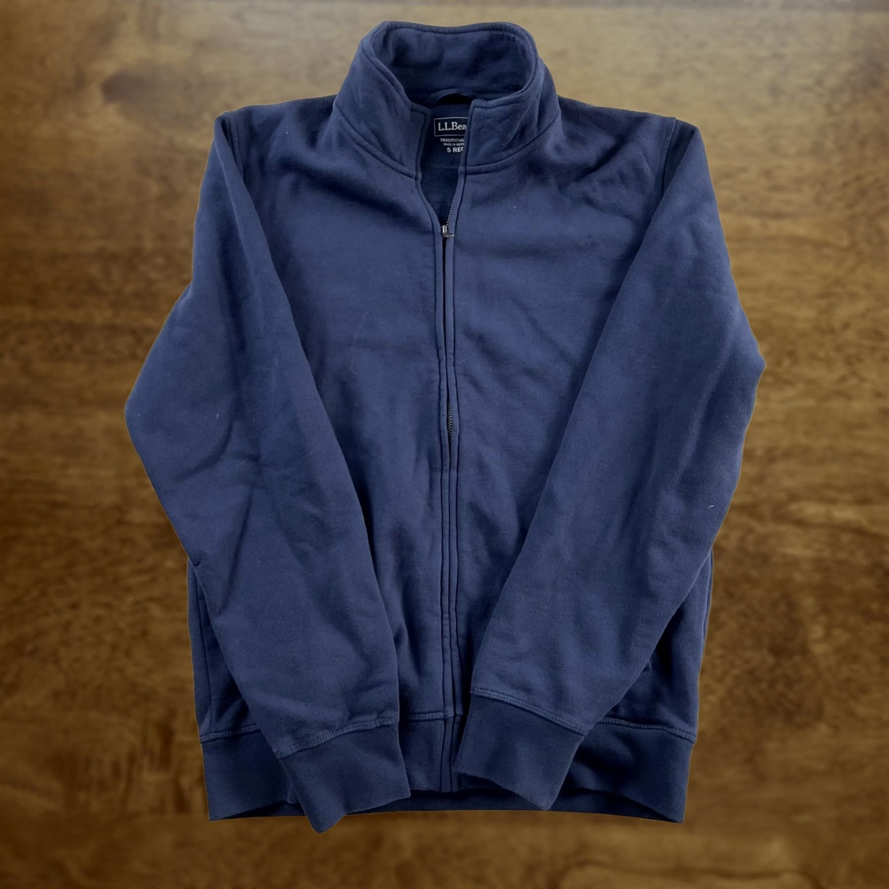 Vintage L.L. Bean Sweatshirt Mens Small Blue Fleece Full Zip Mock Neck Classic Size US S / EU 44-46 / 1 - 1 Thumbnail