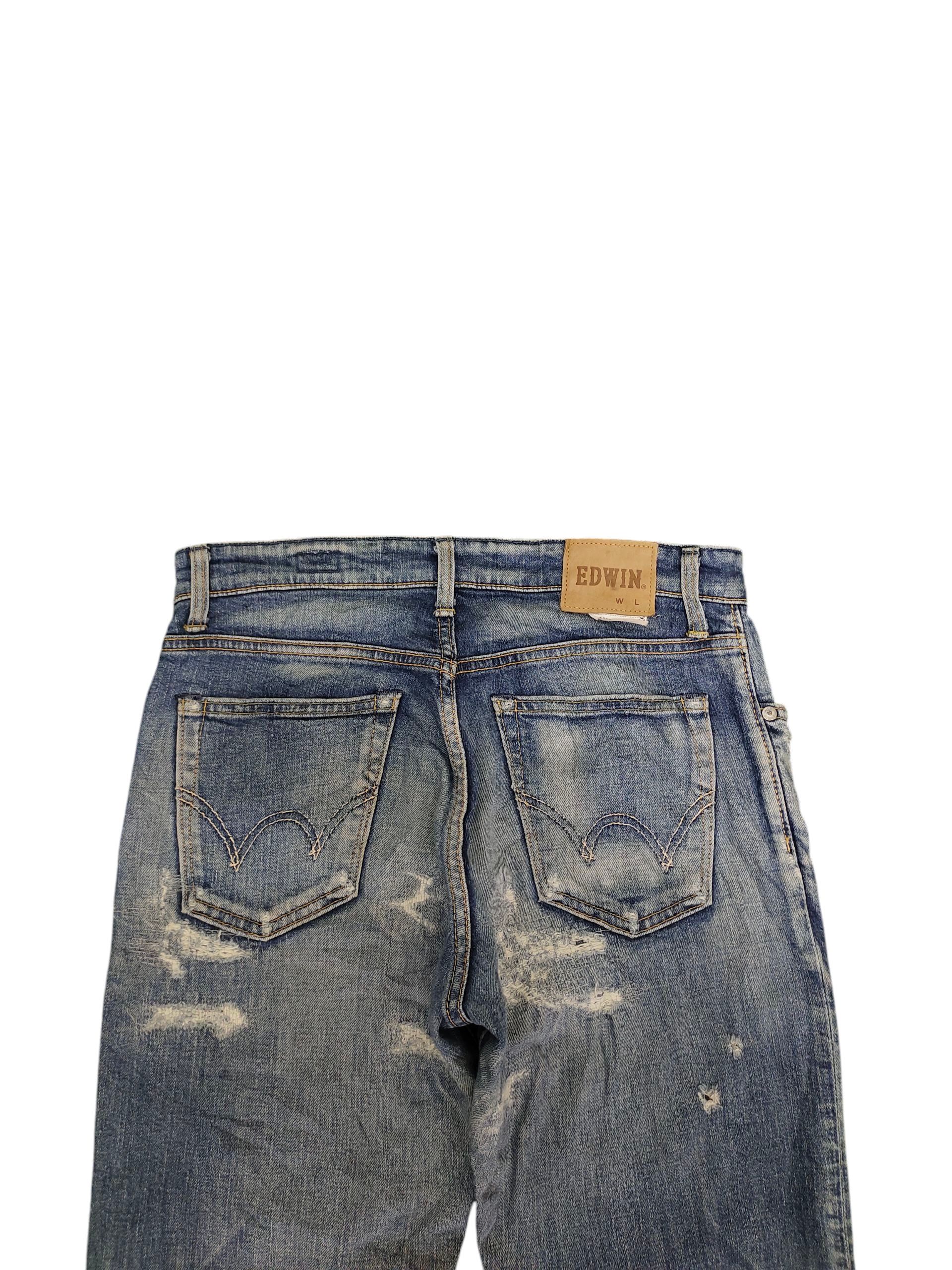Undercover Edwin ED03 Scab Boro Stitching Distress Denim Jeans Size US 29 - 9 Thumbnail