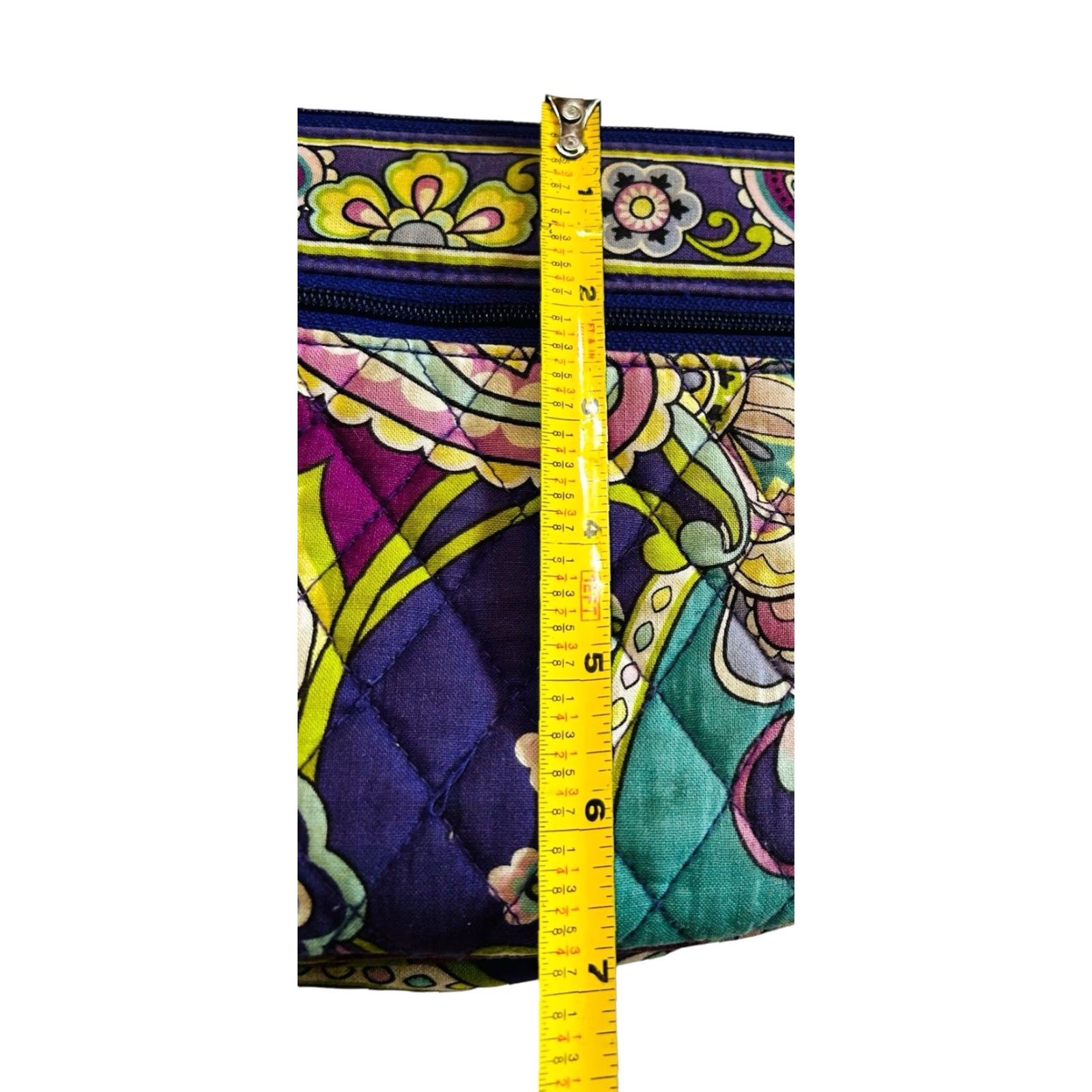 Vera Bradley Vera Bradley Crossbody Saddle Purse Purple Heather Paisley Bag Size ONE SIZE - 4 Thumbnail