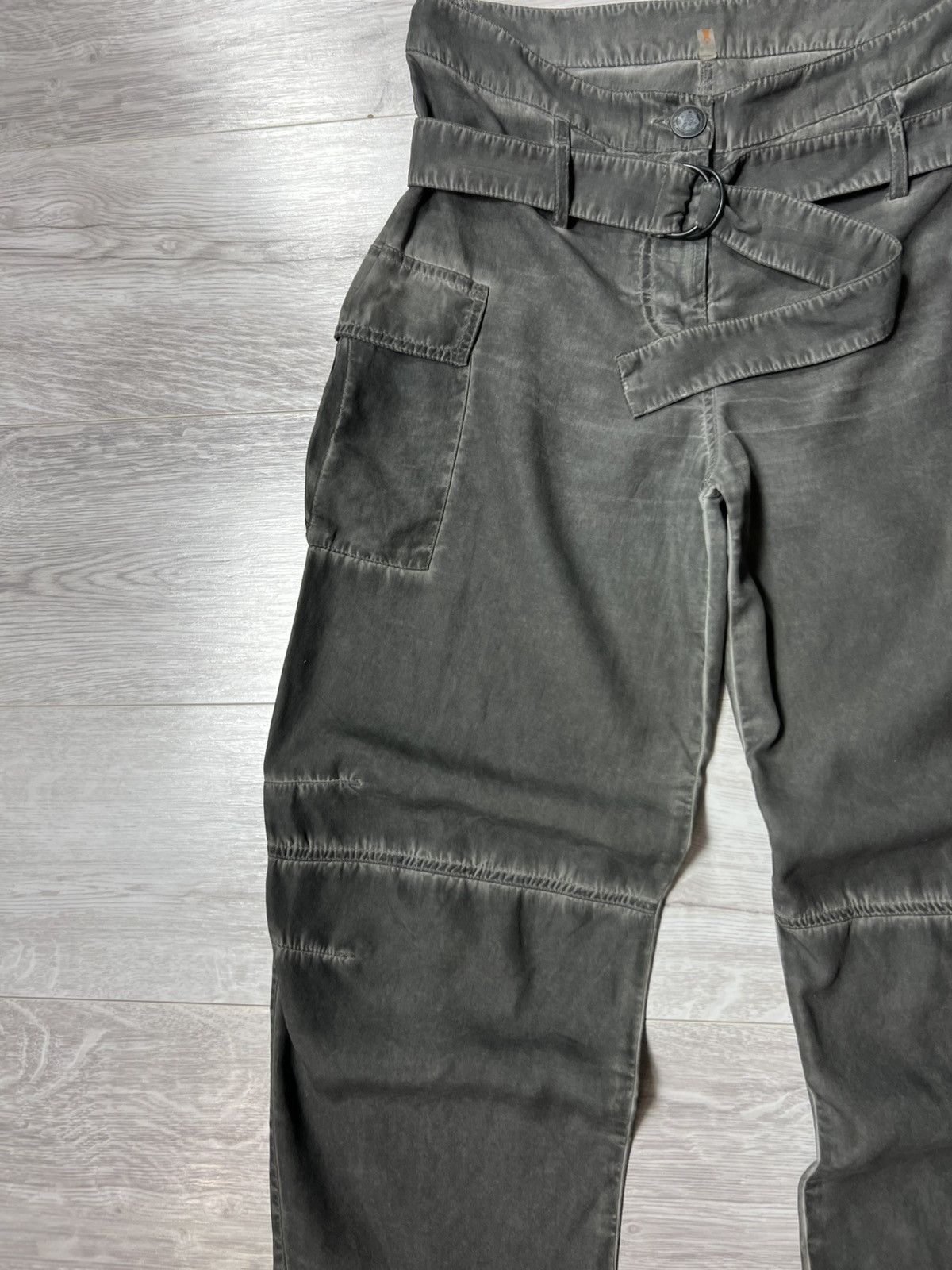 Cop Copine Cop. Copine High Waisted Lyocell Belted Cargo Pants Size 38 Size 27" / US 4 / IT 40 - 3 Thumbnail