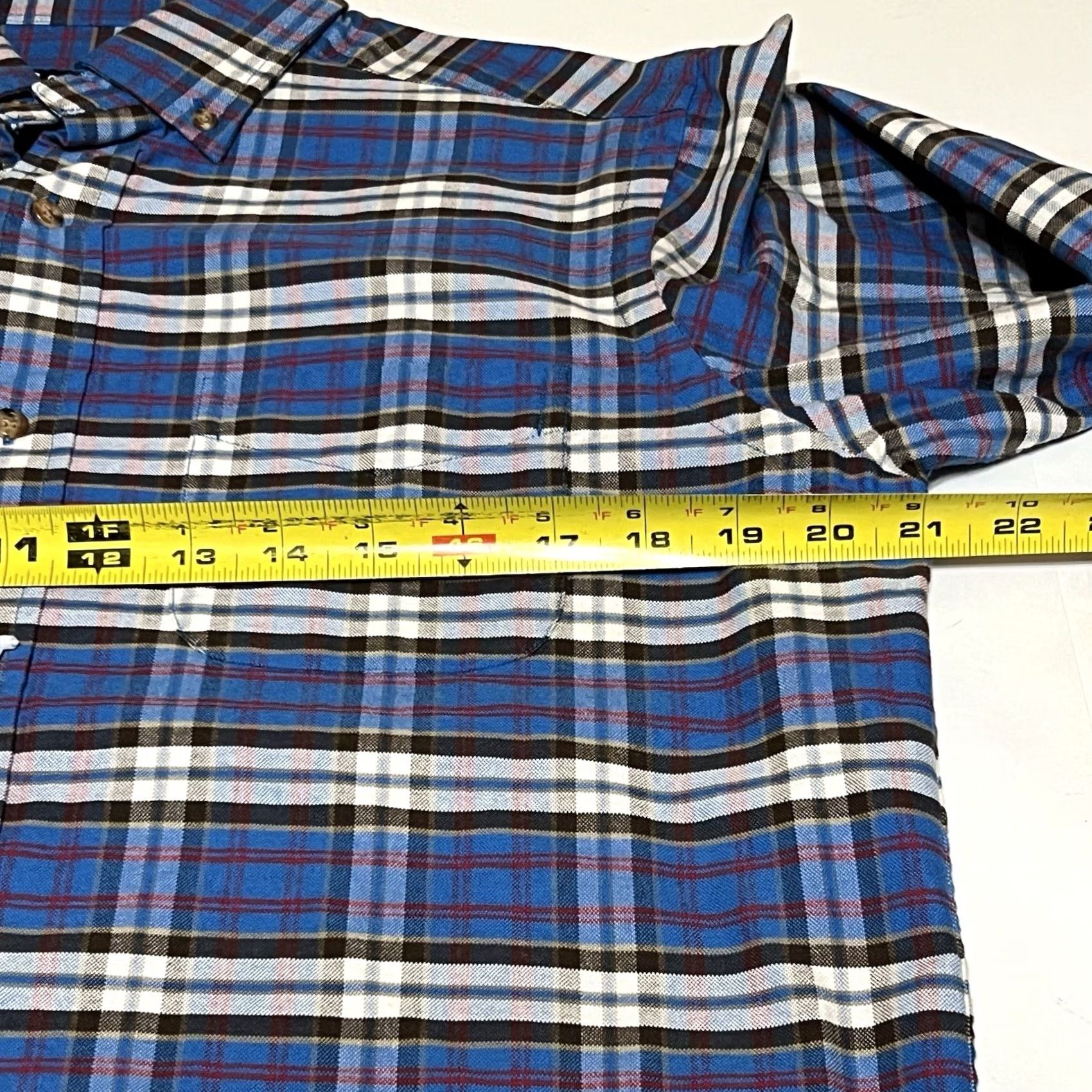 Cremieux Cremieux Everyday Oxford Plaid Long Sleeve Shirt Men Sz S Blue Cotton 100% Button-Down NWT User-FriendlyFit/Regular Size US S / EU 44-46 / 1 - 6 Thumbnail