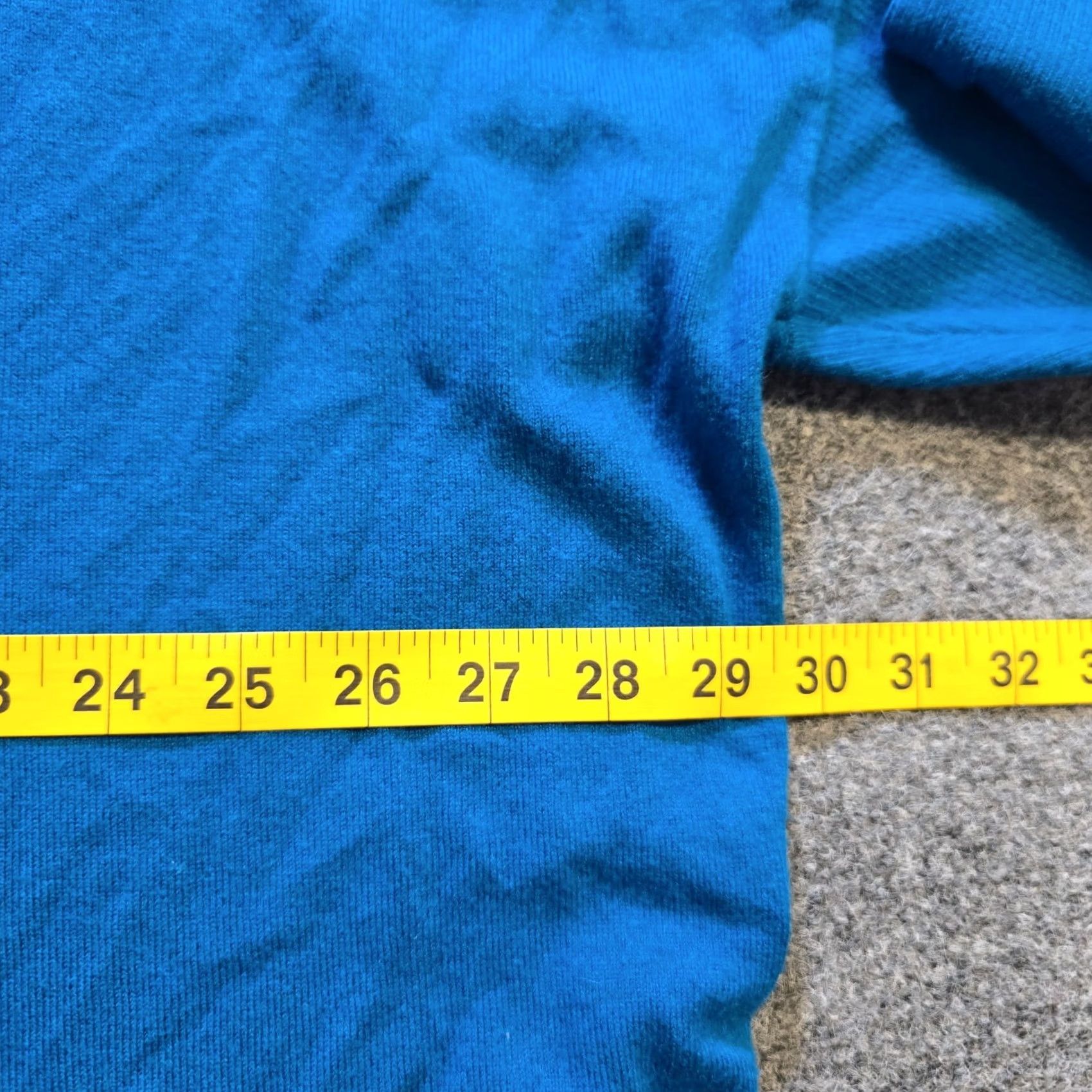 Vintage Chico's Womens XXL Blue Cashmere Knit Boxy Long Sleeve Stretch Casual Basic Top Shirt Blouse V-Neck Knitwear Everyday Size XXL / US 16-18 / IT 52-54 - 5 Thumbnail