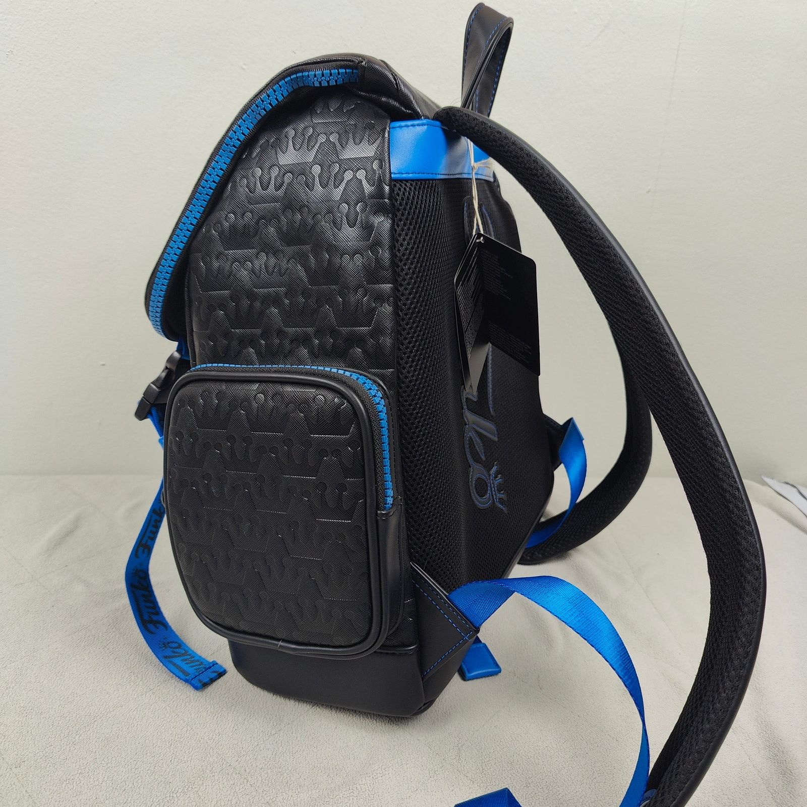 Other Loungefly Funko Logo Flap Backpack NWT Black Blue Size ONE SIZE - 7 Thumbnail