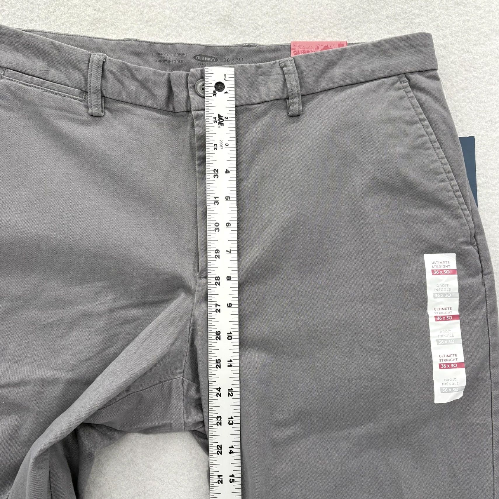 Old Navy **Mens Old Navy Ultimate Straight Chino Pants 36x30 Gray Casual** User: Mens Old Navy Ultimate Straight Chino Pants 36x30 Gray Casual Size US 36 / EU 52 - 7 Thumbnail