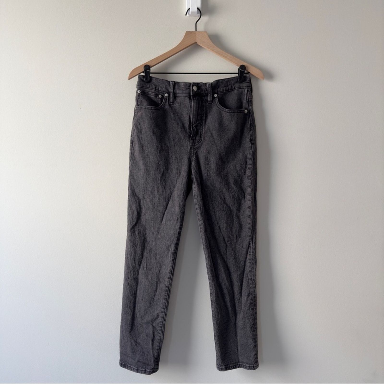 Madewell Madewell The Perfect Vintage Jean Gray Denim Zip Button 28 Size 28" / US 6 / IT 42 - 1 Thumbnail
