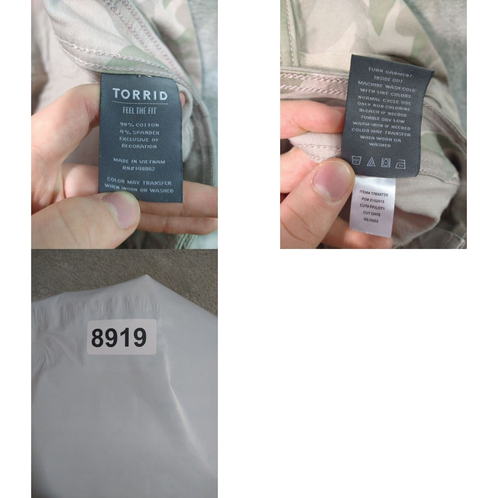 Torrid Torrid Pants Womens 30 Camo Aviator Skinny Stretch Twill Mid Rise Crop Cuffed Size 30" / US 8 / IT 44 - 8 Thumbnail