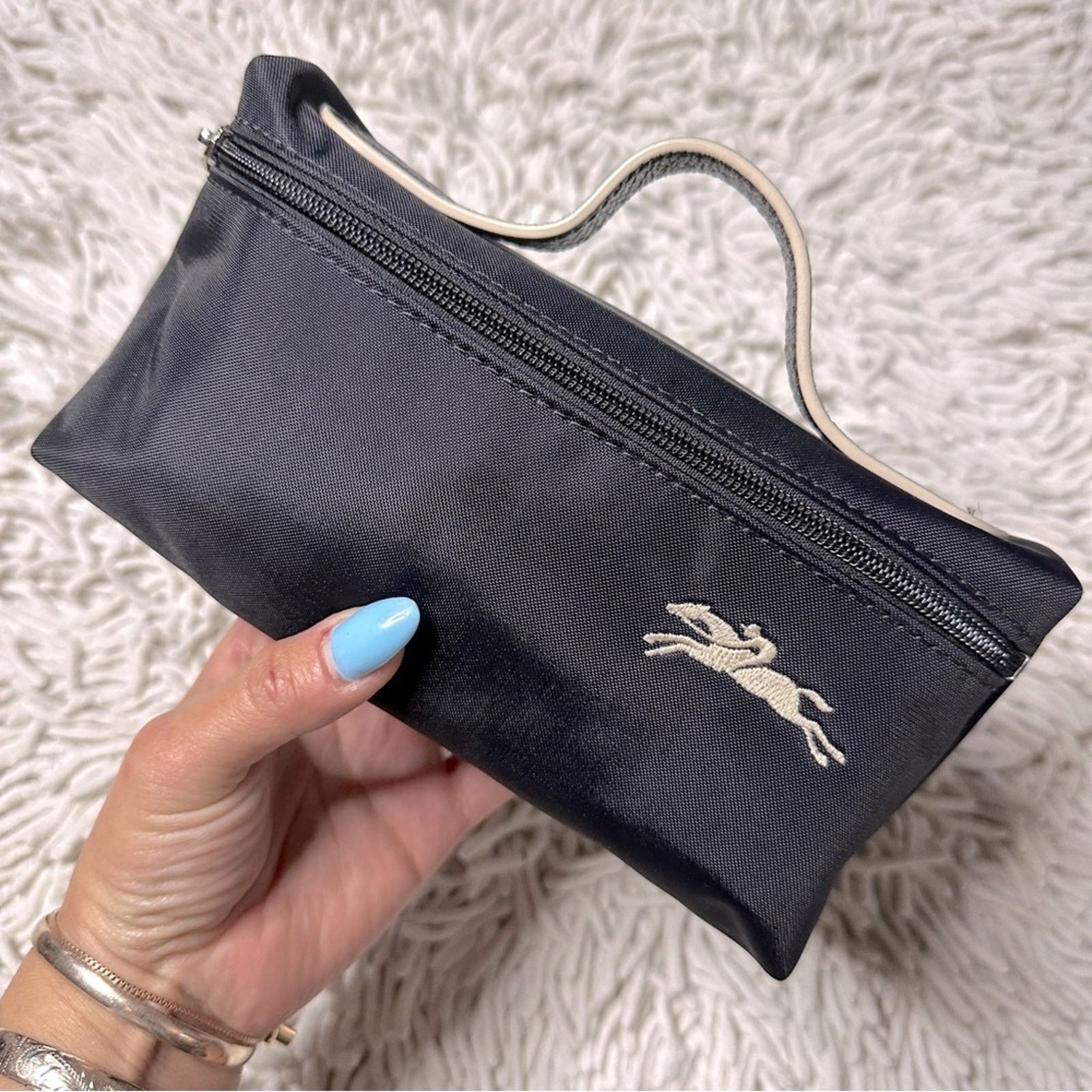 Longchamp Le Pliage Club Cosmetic Mini Bag Pouch In Black, Women's