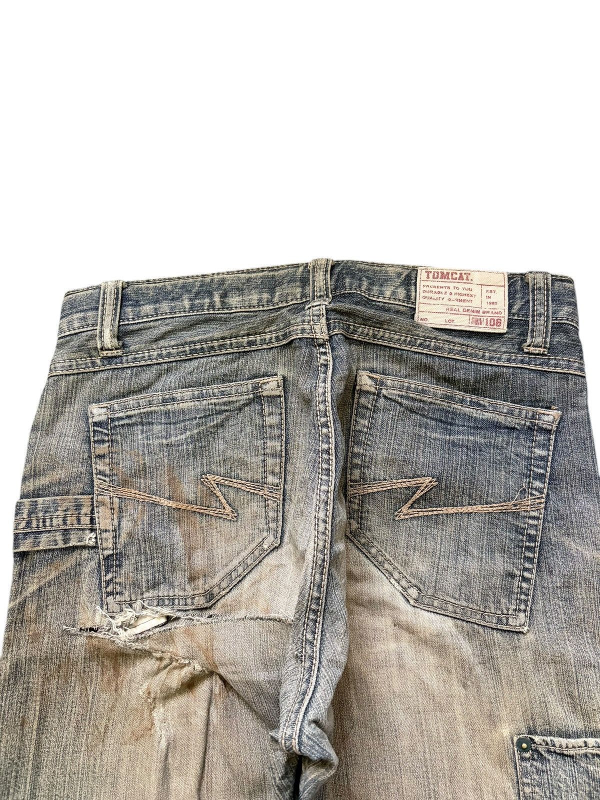 Edwin Vintage Japanese Brand Mud Wash Carpenter Distress Jeans Size 28" / US 6 / IT 42 - 3 Thumbnail