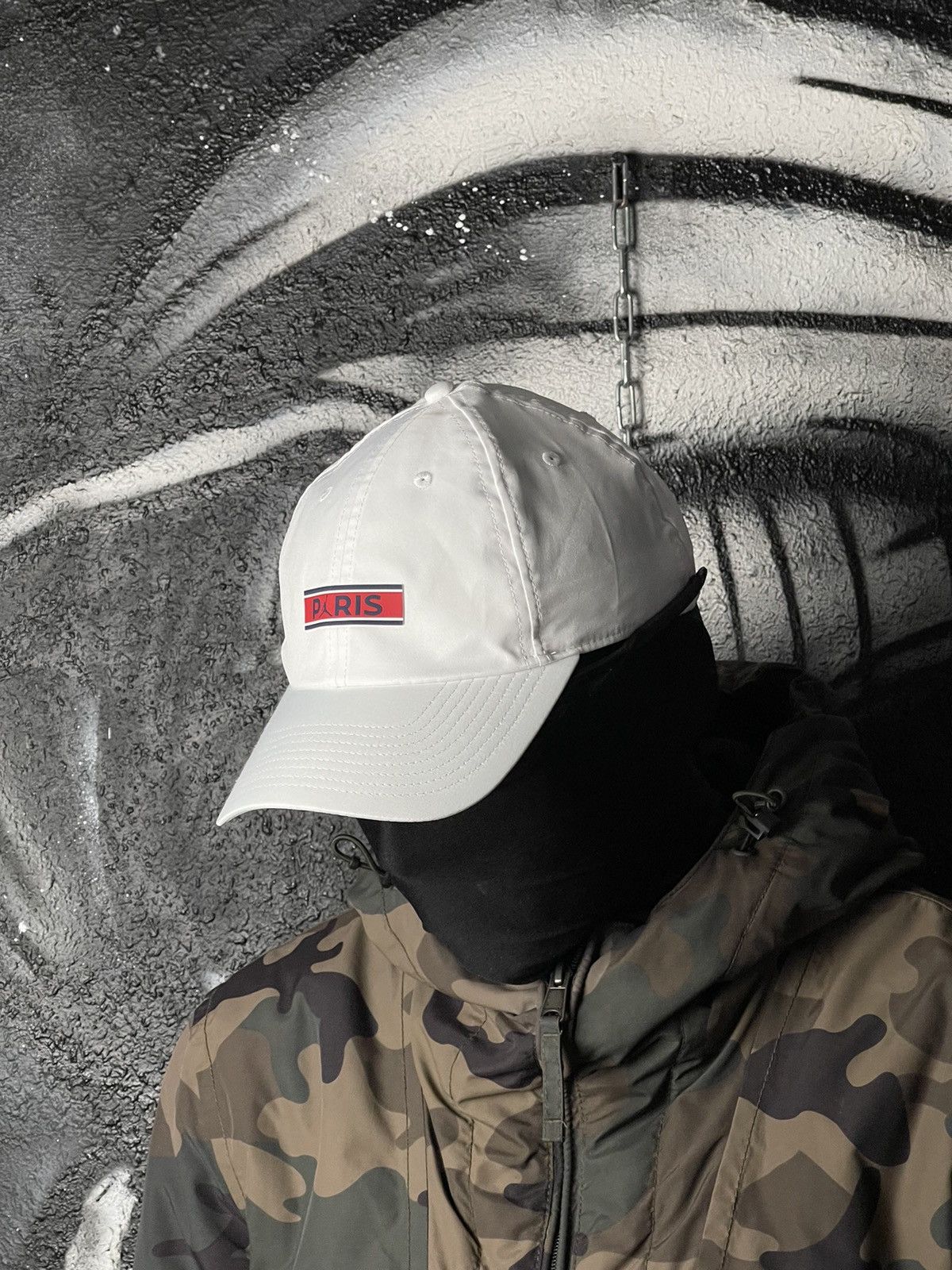 Jordan Brand Air Jordan Paris Saint-Germain White Baseball Cap One Sized Fits Size ONE SIZE - 1 Thumbnail