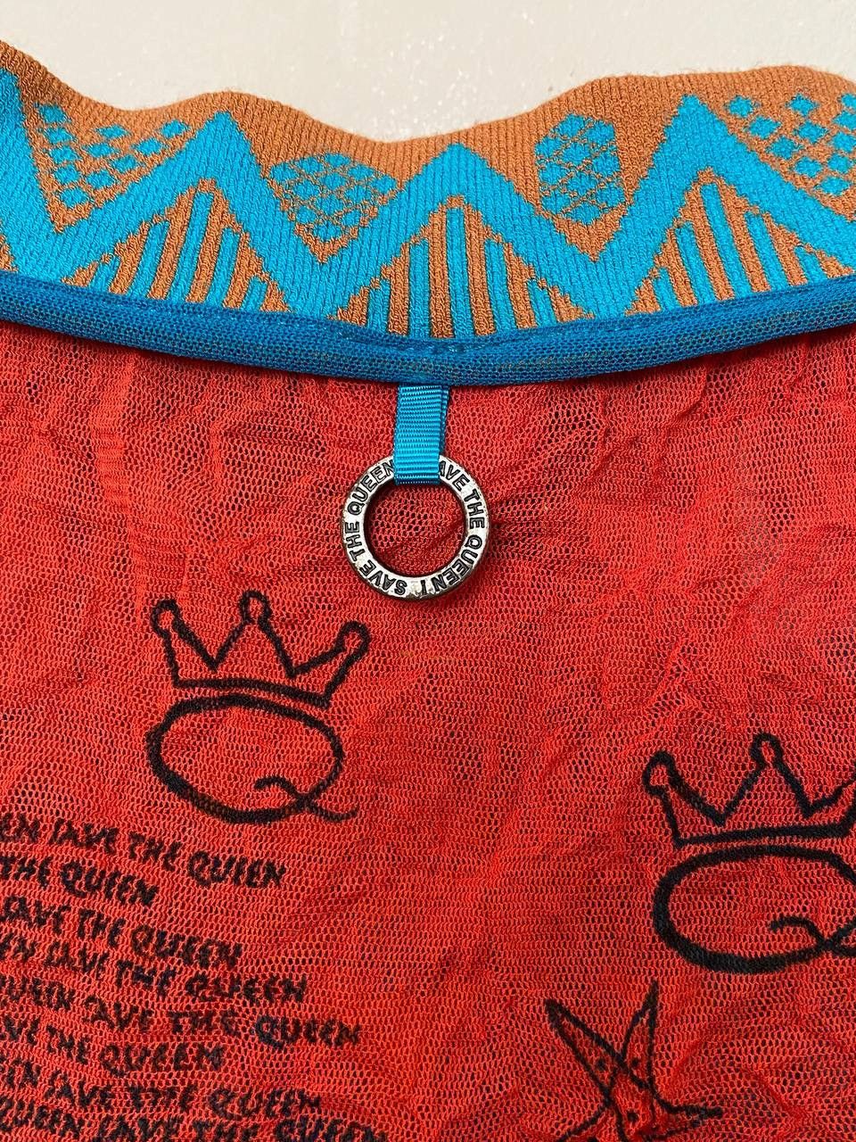 Japanese Brand Save The Queen Mesh Shoulder Off Multicolor Top y2k Size L Size L / US 10 / IT 46 - 7 Thumbnail