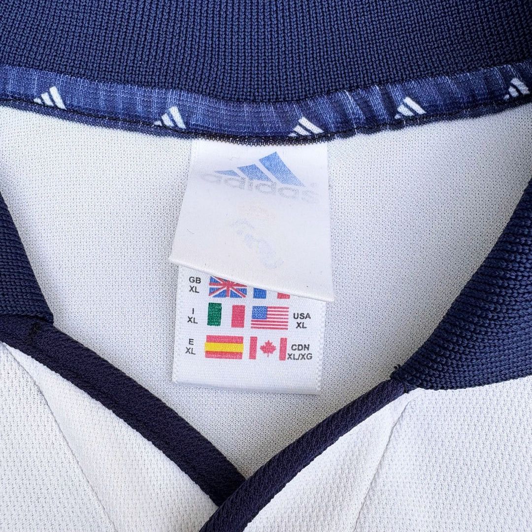 Adidas Real Madrid CF 2000 2001 Vintage Figo Adidas Rare Jersey Size US XL / EU 56 / 4 - 6 Thumbnail