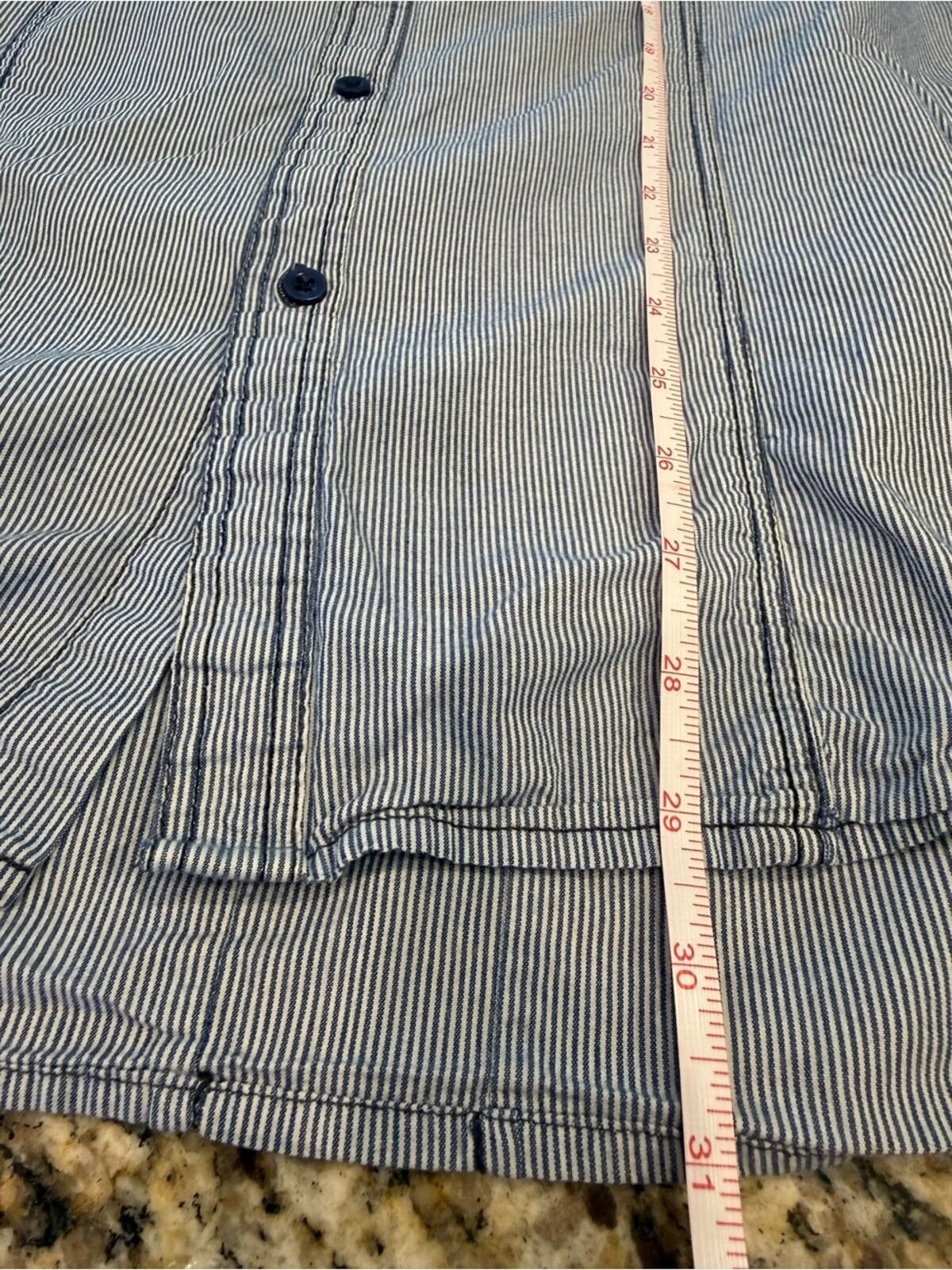Eighty Eight Eighty Eight Platinum button up blue white striped SZ XXL Size US XXL / EU 58 / 5 - 9 Thumbnail