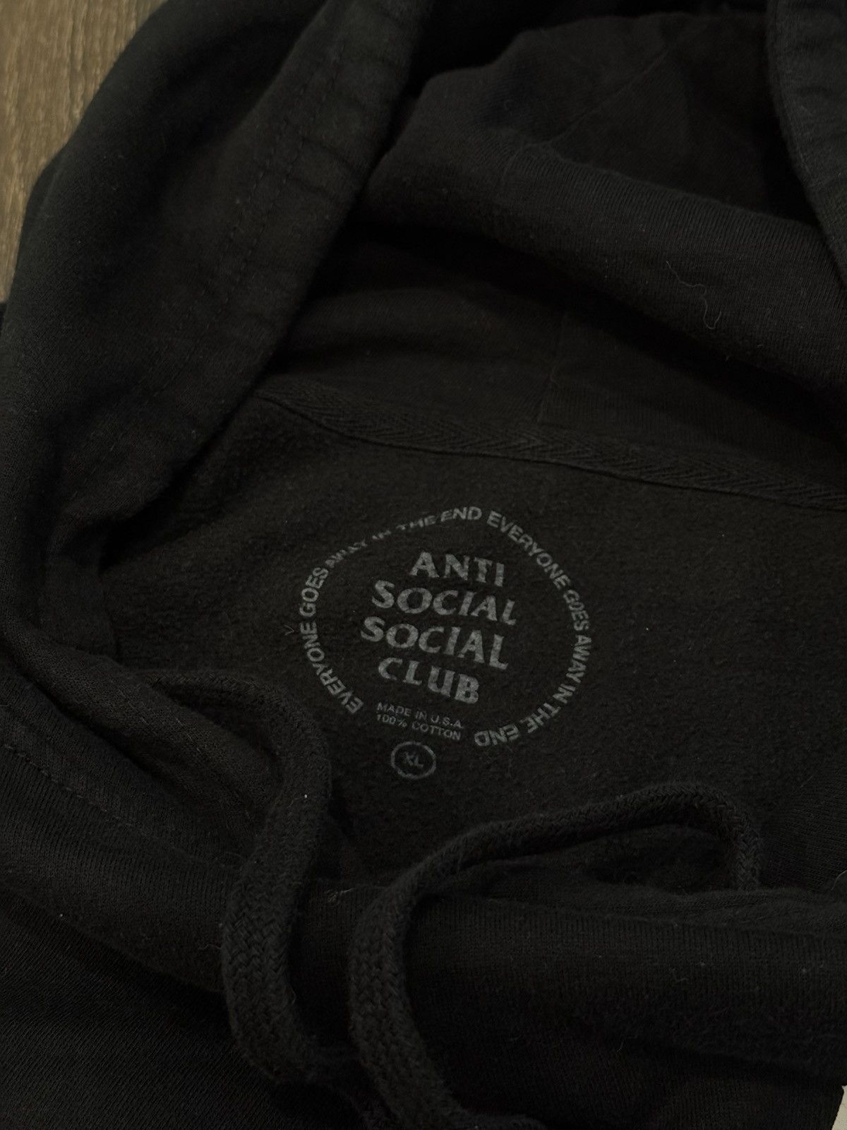 Anti Social Social Club × Fragment Design Anti Social Social Club x Fragment Black Hoodie Size US XL / EU 56 / 4 - 3 Thumbnail