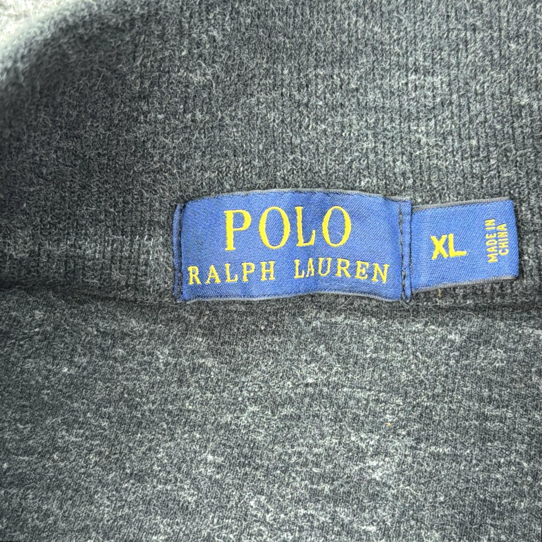 Polo Ralph Lauren VINTAGE Polo Ralph Lauren Sweater Mens XL Gray Cotton Mock Neck 1/4 Zip Pony Size US XL / EU 56 / 4 - 5 Thumbnail