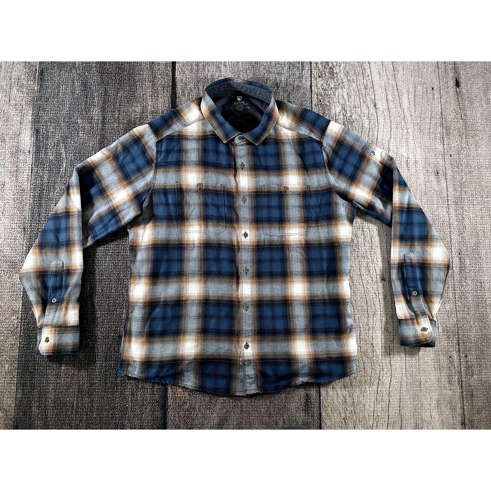 Kuhl Kuhl The Law Mens Plaid Flannel Shirt Lrg Long Sleeve Button Size US L / EU 52-54 / 3 - 1 Thumbnail