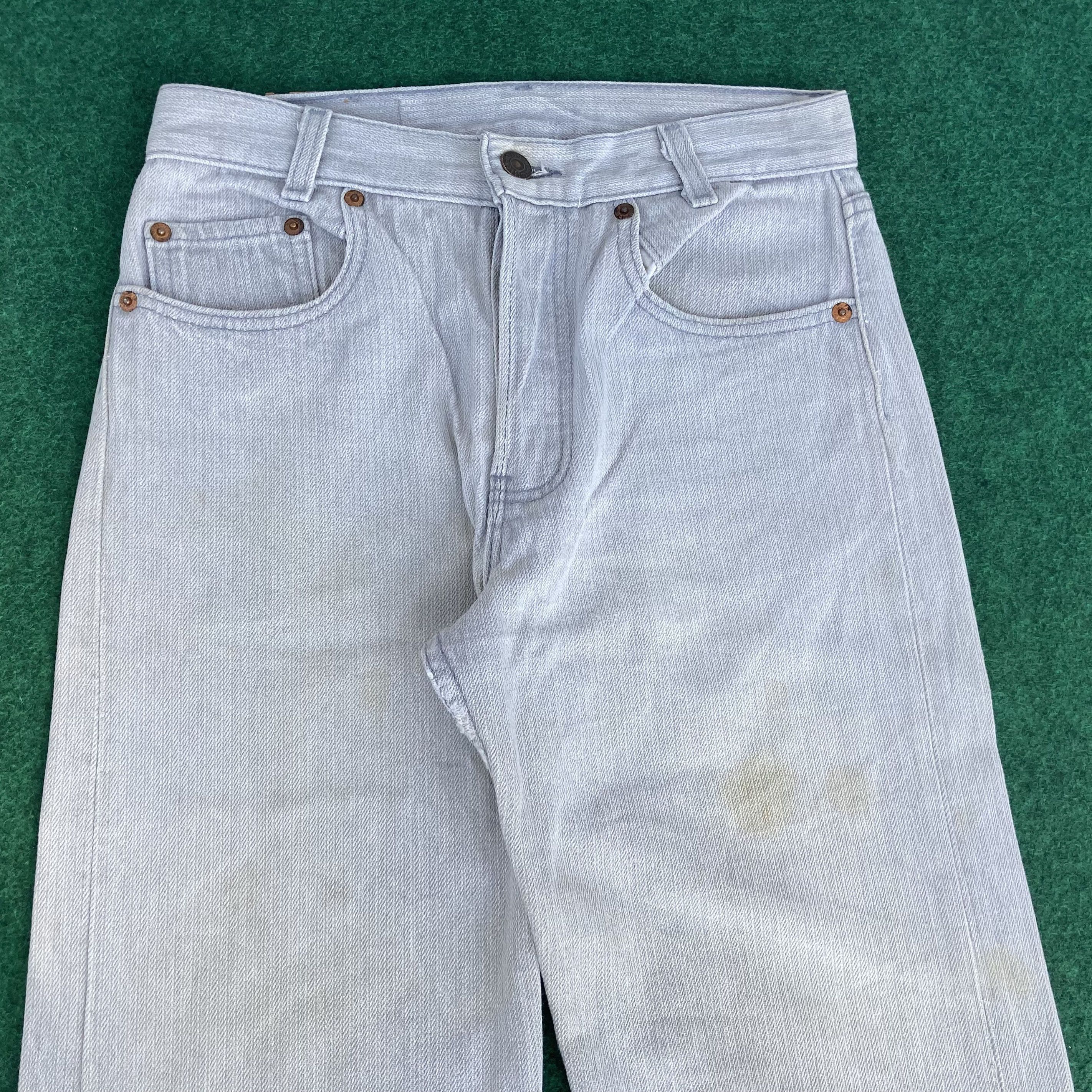 Levi's × Vintage Vtg Levis 701 Button Fly Sz 26 Denim Jeans Size US 26 / EU 42 - 3 Thumbnail