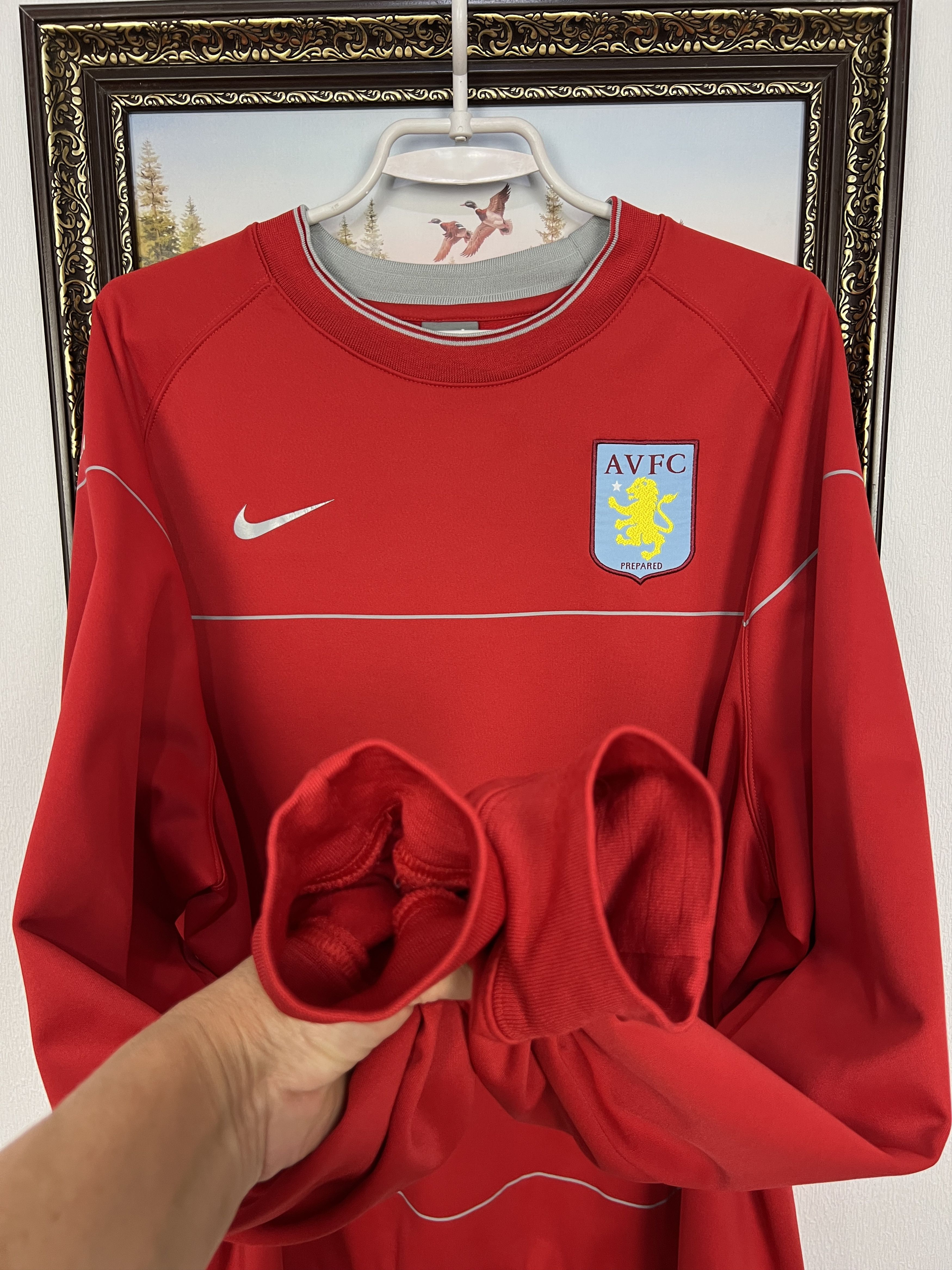 Nike Vintage Nike Aston Villa Football Train Sweatshirt Soccer Size US XXL / EU 58 / 5 - 5 Thumbnail
