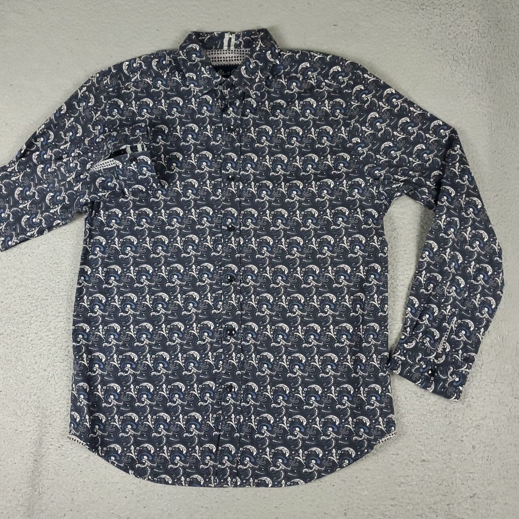 Robert Graham Robert Graham Shirt Mens M Blue Button-Up Long Sleeve Tailored Fit Casual Formal Modern Preppy 90s? (No, avoid guessing decade) Size US M / EU 48-50 / 2 - 2 Thumbnail