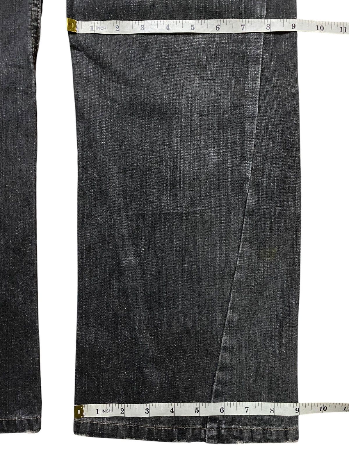 Windsor Smith Vintage Jungles Black Denim Distressed Baggy Jeans Size US 36 / EU 52 - 14 Thumbnail