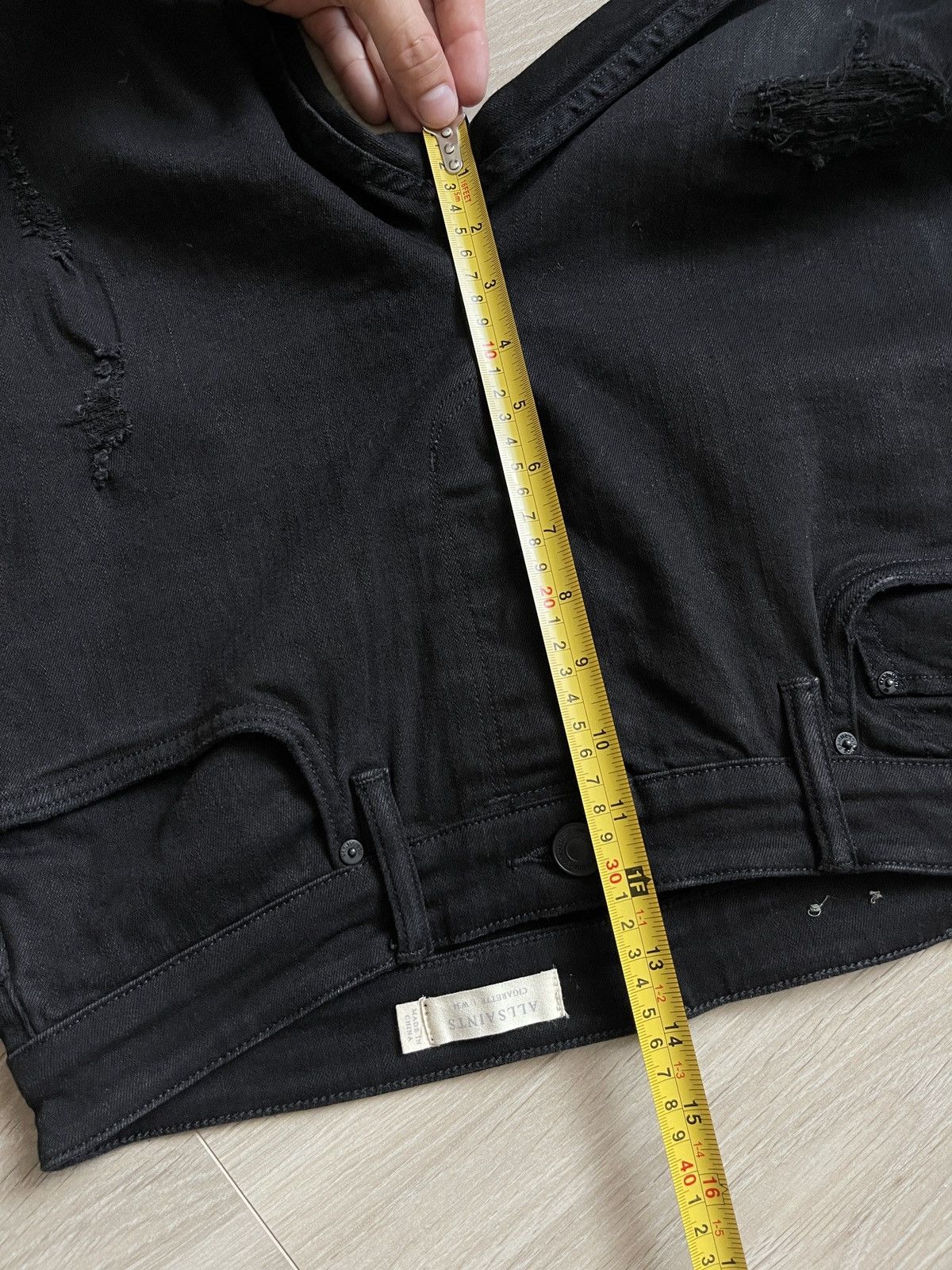 Allsaints Allsaints men’s black denim jeans 34 Size US 34 / EU 50 - 10 Thumbnail