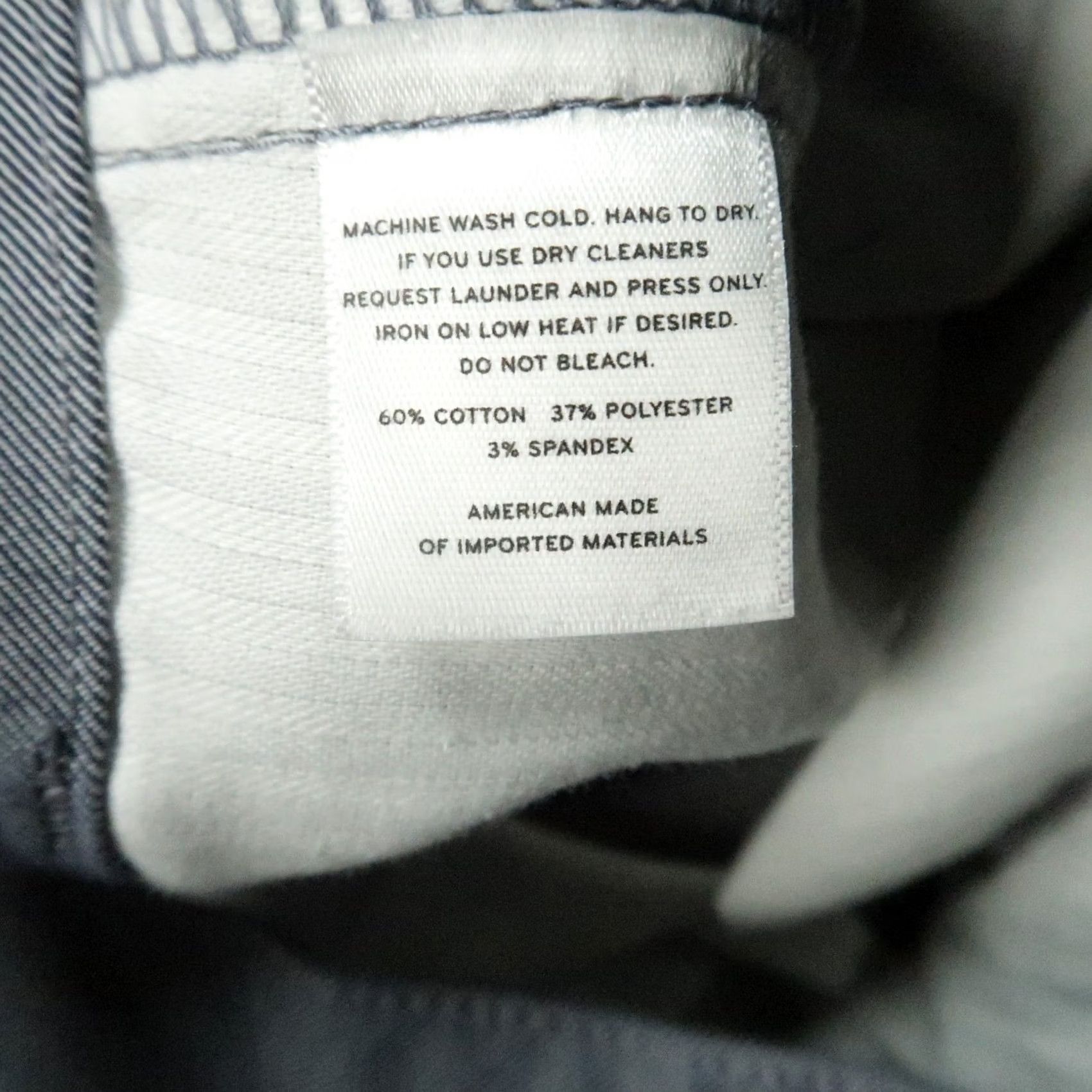 Mizzen+Main Mizzen+Main Pants Mens 34x28 Blue Chino Straight Front Stretch 34 Regular Size US 34 / EU 50 - 5 Thumbnail