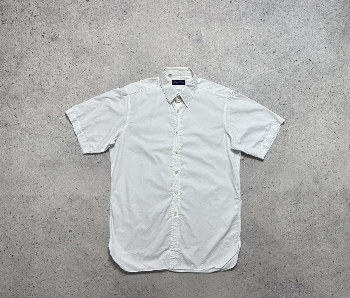 Ralph Lauren Purple Label Luxury Short Sleeve Button Shirt