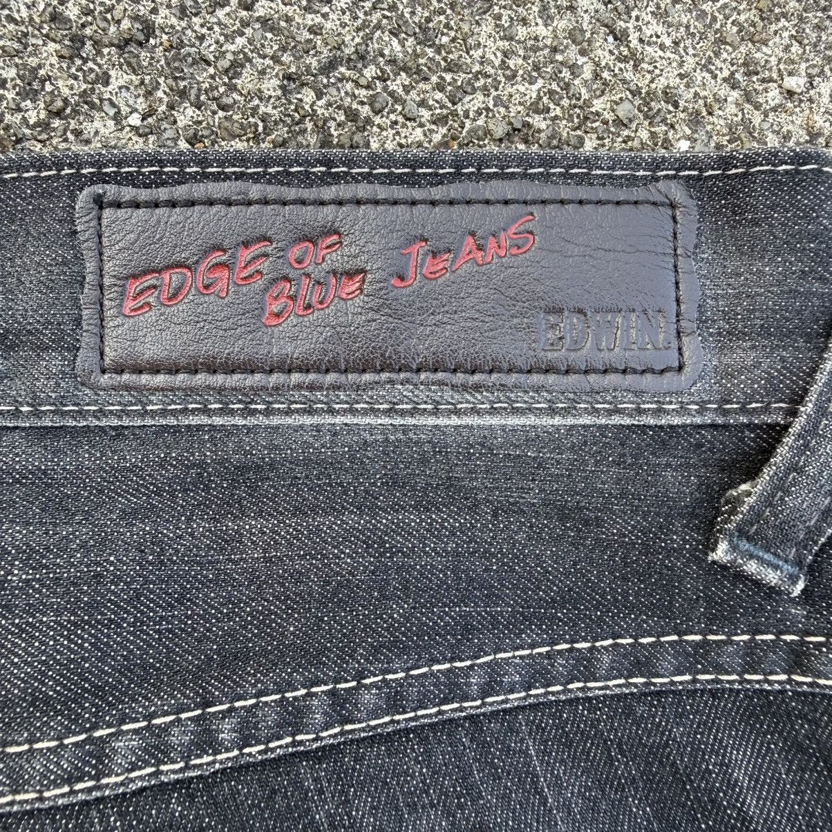 Edwin VINTAGE EDWIN BLACK FADED RIPPEP JEAN PANTSA Size US 34 / EU 50 - 14 Thumbnail