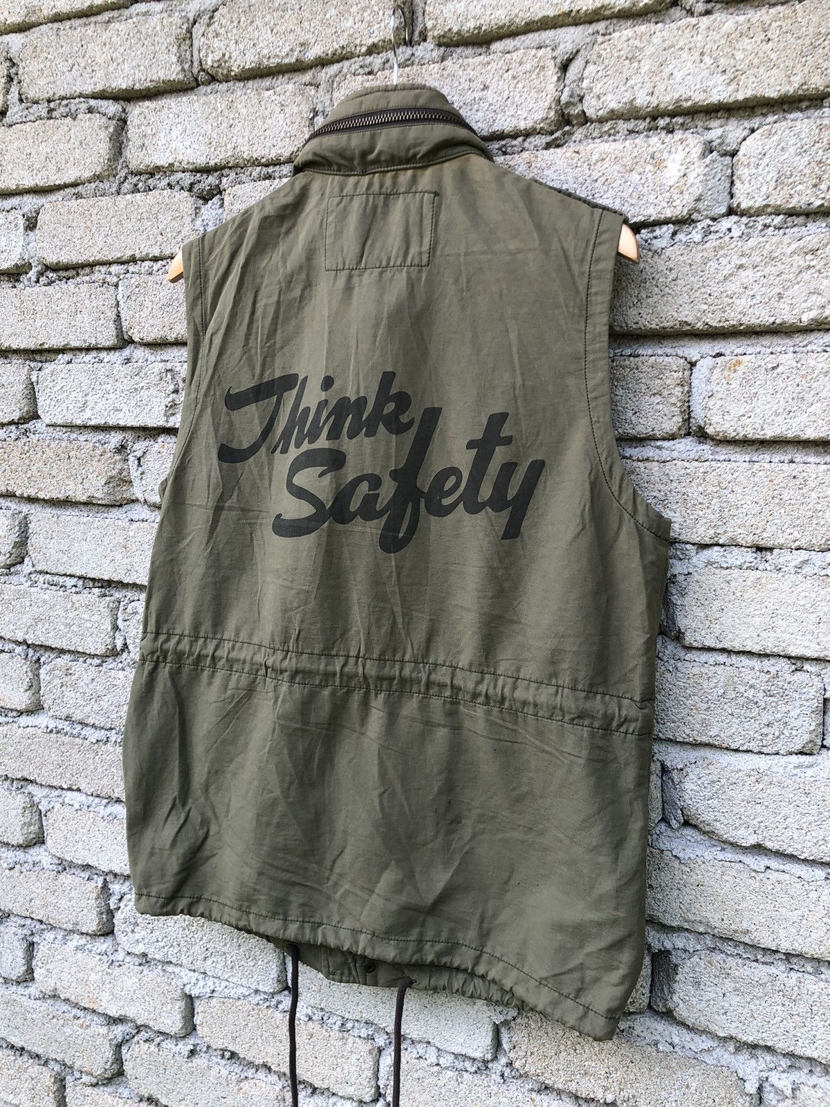 Avirex Rare Vintage Indigo Band Think Safety Vest With Storage Hood Size US L / EU 52-54 / 3 - 16 Thumbnail