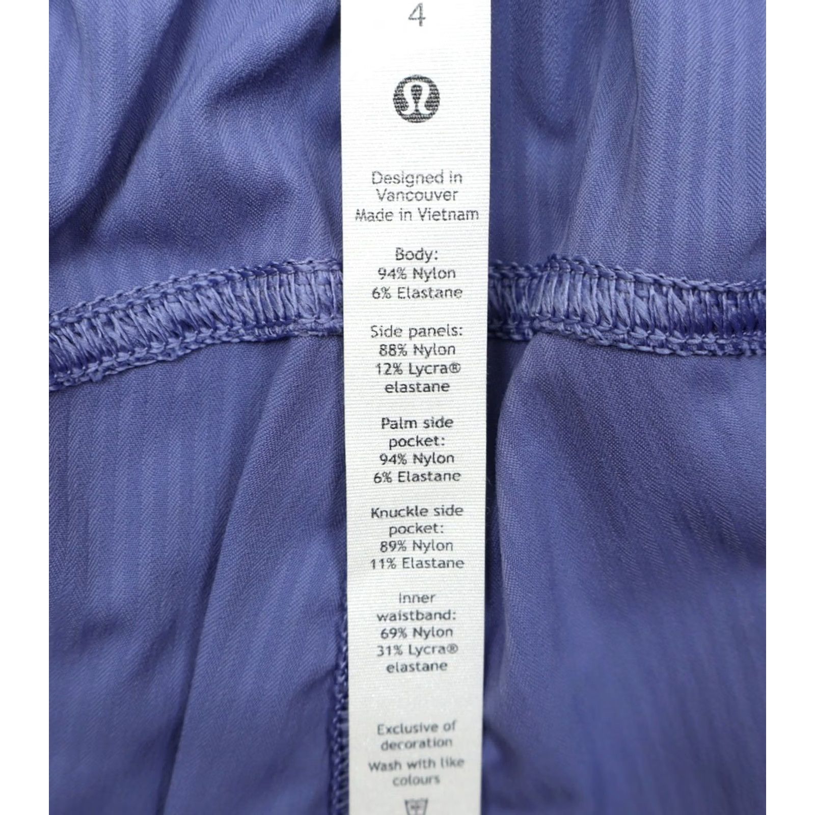 Lululemon Lululemon Women's Jogger Water Drop Blue Sz 4 - Nylon, Elastane, Tapered, Pockets, Lightweight, Machine Washable, Activewear, Inseam 28" Size 27" / US 4 / IT 40 - 6 Thumbnail