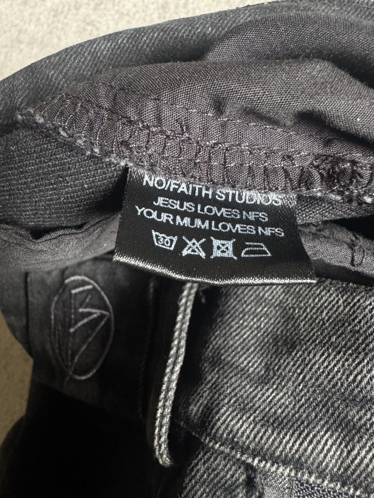 No Faith Studios No/Faith Studios Stone Wash Flare Pocket Cargo Jeans Size US 32 / EU 48 - 8 Thumbnail