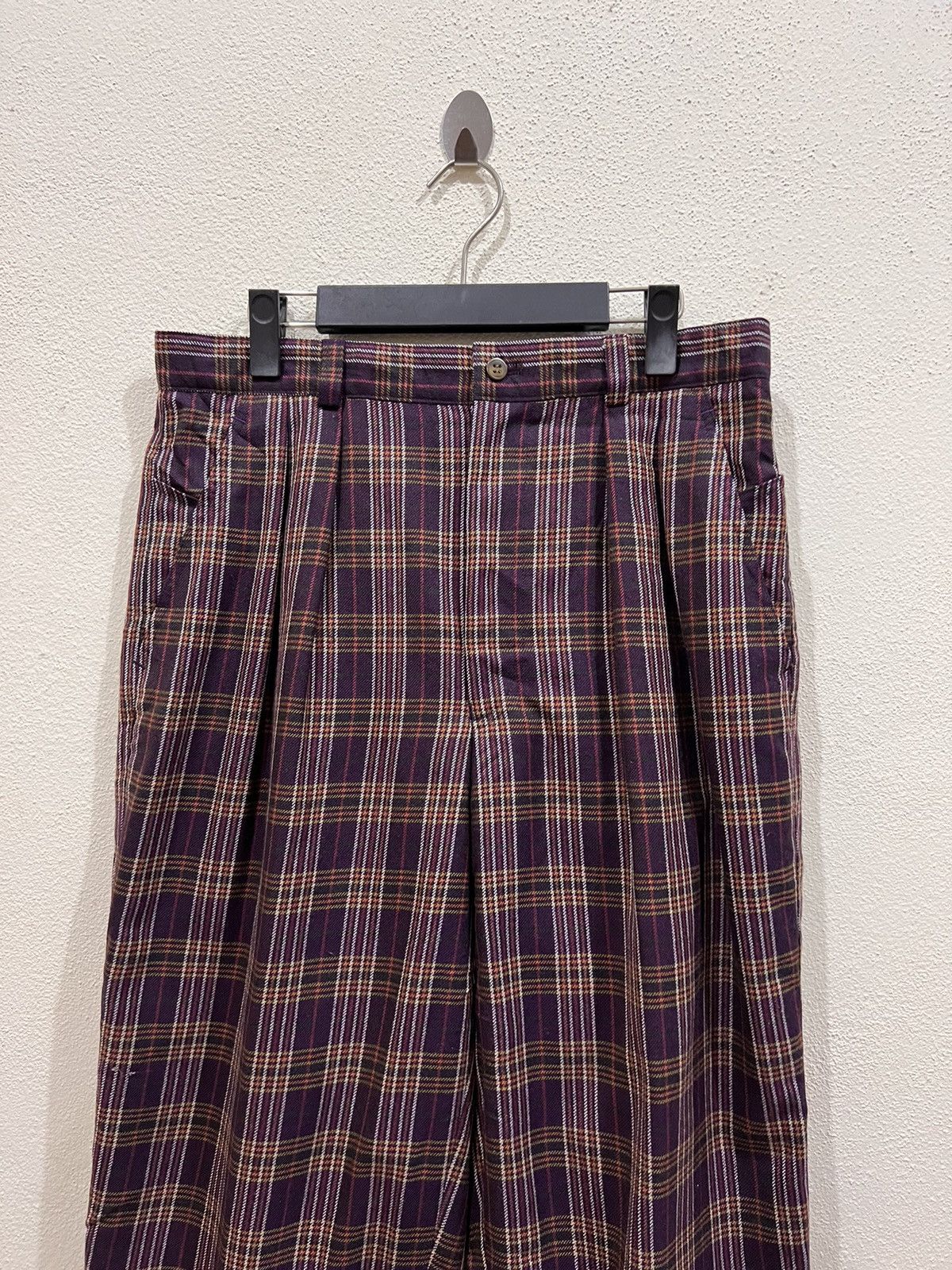 Vintage Vintage Glenover Plaid Tartan Baggy Pant Size US 32 / EU 48 - 3 Thumbnail