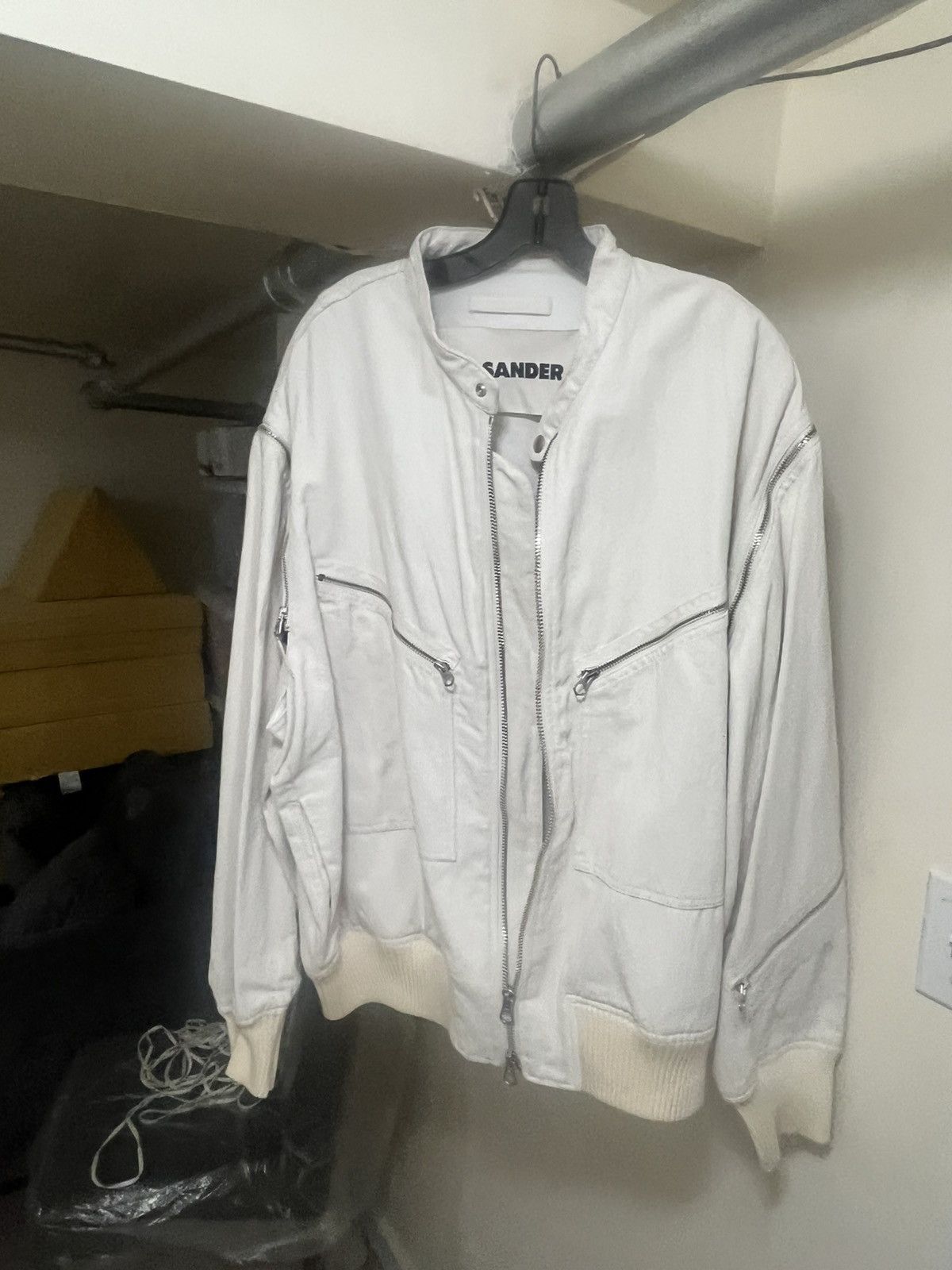 Jil Sander Jil Sander Men’s Multi-Zip Flight Jacket Sz 52 Size US L / EU 52-54 / 3 - 8 Thumbnail