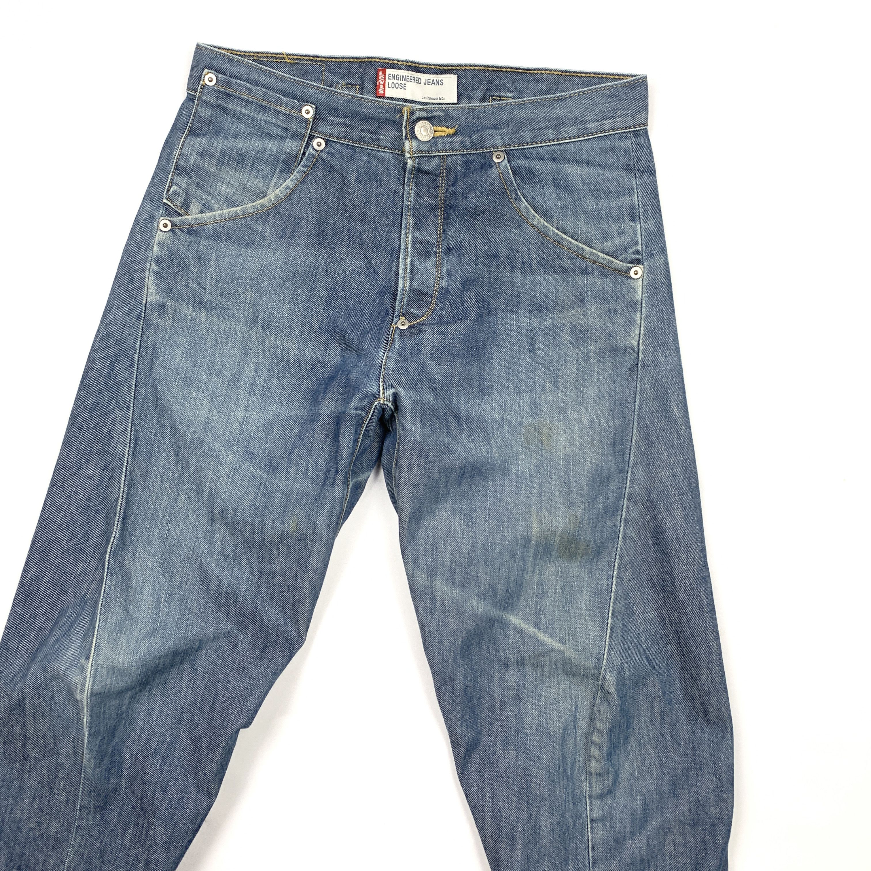 Levi's Engineered 00's Loose Denim Jeans Size US 29 - 3 Thumbnail