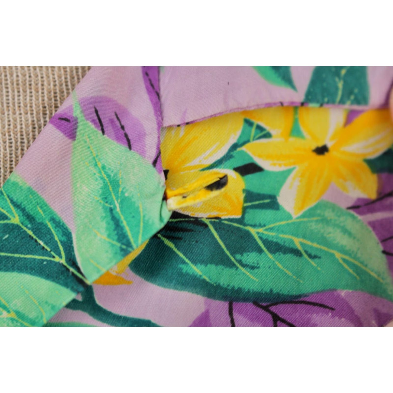 Vintage VINTAGE Men's Pali Hawaiian Shirt 50s Purple & Yellow Floral Rayon Sz M 1950s Japan Mens Size US M / EU 48-50 / 2 - 7 Thumbnail
