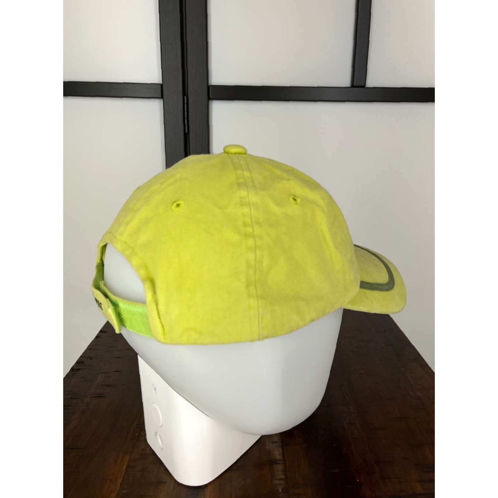 Vintage VINTAGE Horse Hat Cap Strap Back Womens One Size Green Bling Western Cotton Fox Fire Size ONE SIZE - 7 Thumbnail