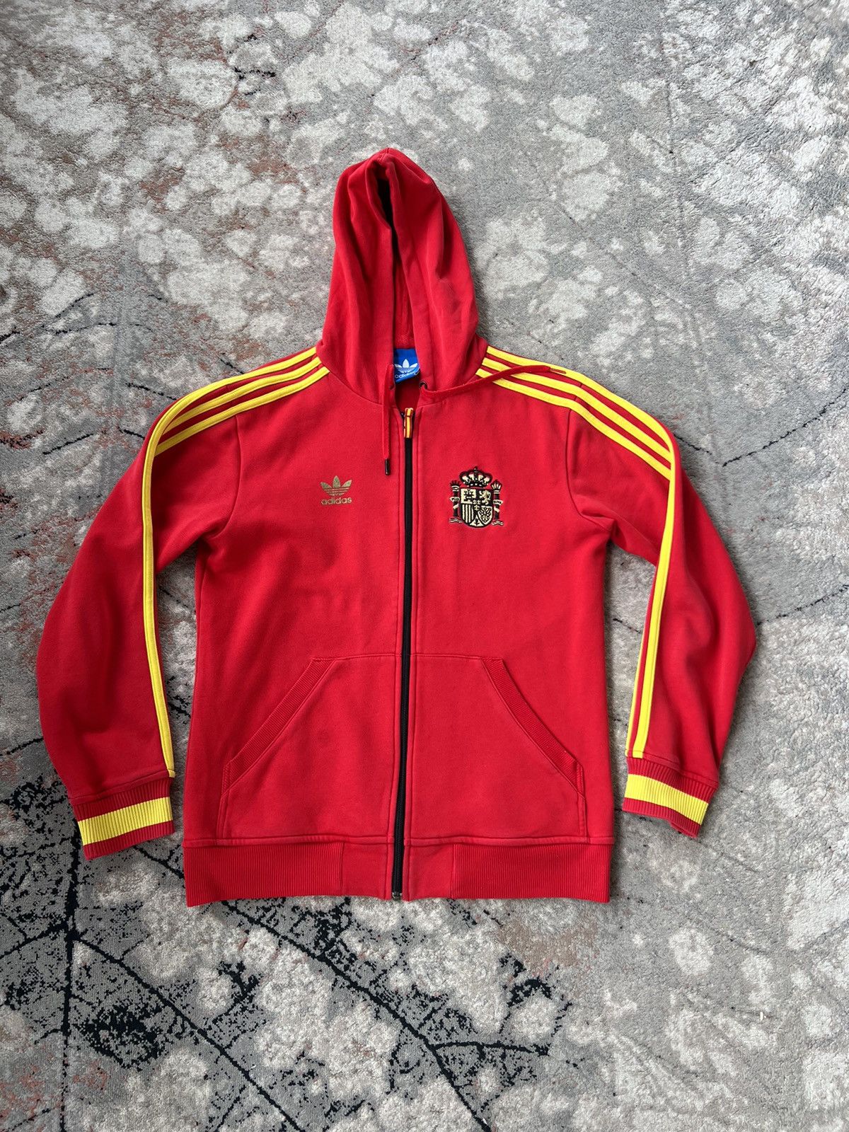 Adidas Rare Adidas Originals Spain World Cup Team Zip Hoodie Size US S / EU 44-46 / 1 - 1 Thumbnail