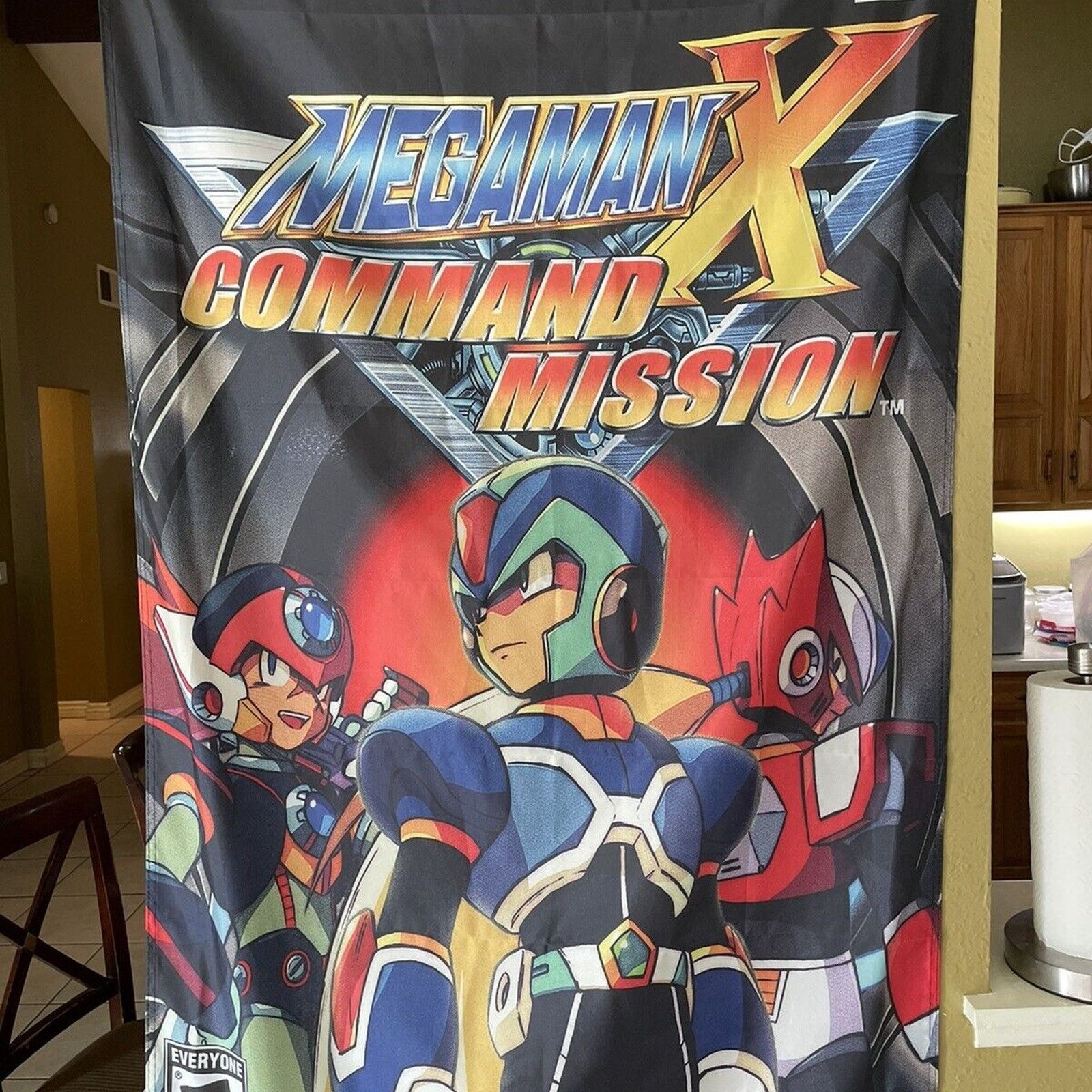 Playstation Mega Man X Command Mission 5' Flag Sony PS2 PlayStation 2 Size ONE SIZE - 1 Thumbnail