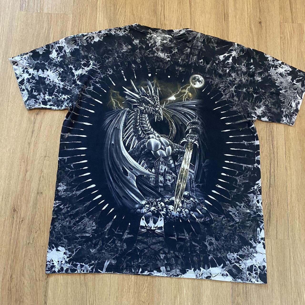 Other Black and white Wild Boxy tie-dye dragon tee Size US XXL / EU 58 / 5 - 2 Thumbnail