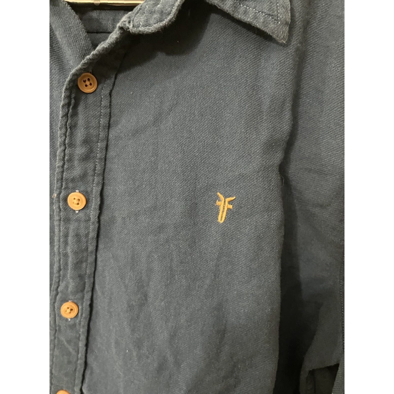 Frye VINTAGE Frye Blue Long Sleeve Button-Up Shirt Mens Large 100% Cotton Size US L / EU 52-54 / 3 - 3 Thumbnail