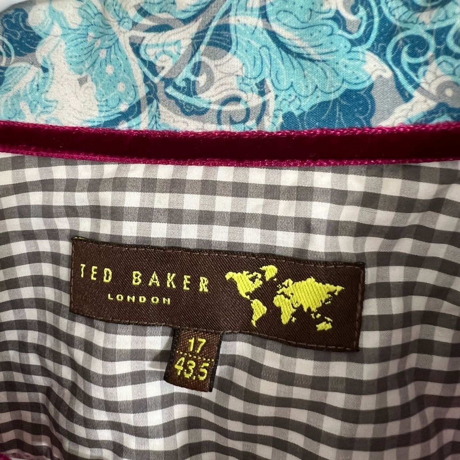 Ted Baker Ted Baker London Men Button Down Dress Shirt size 17 34/35 Size US XL / EU 56 / 4 - 6 Thumbnail