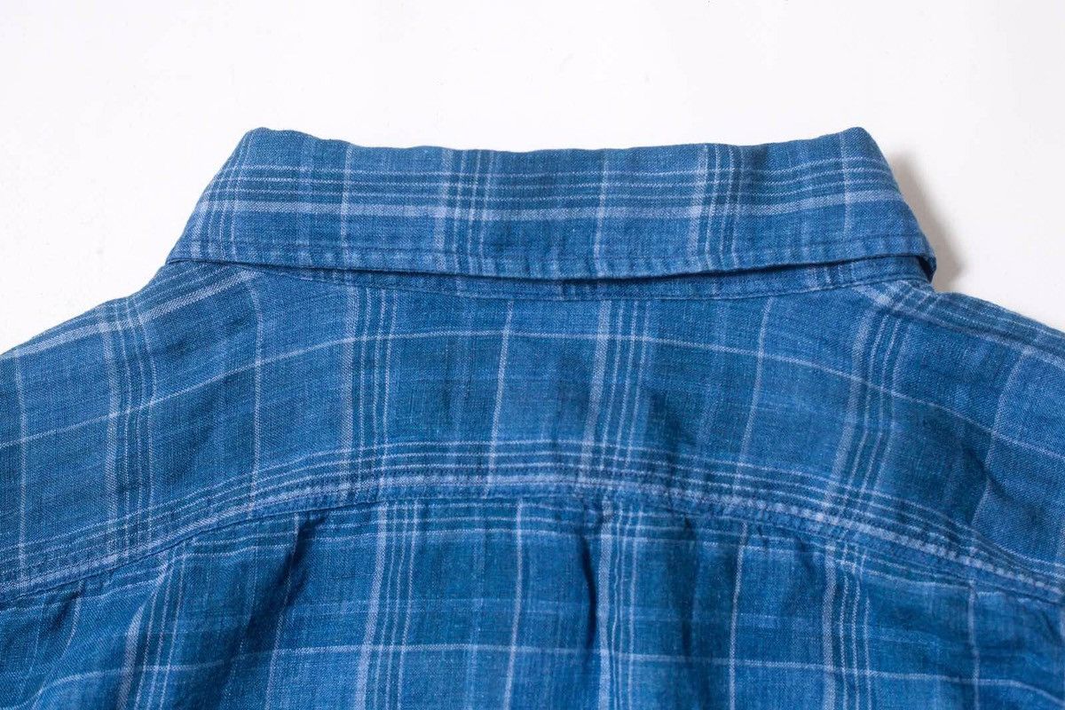 Polo Ralph Lauren Polo Ralph Lauren Classic Fit Indigo Linen Shirt Size US XXL / EU 58 / 5 - 11 Thumbnail