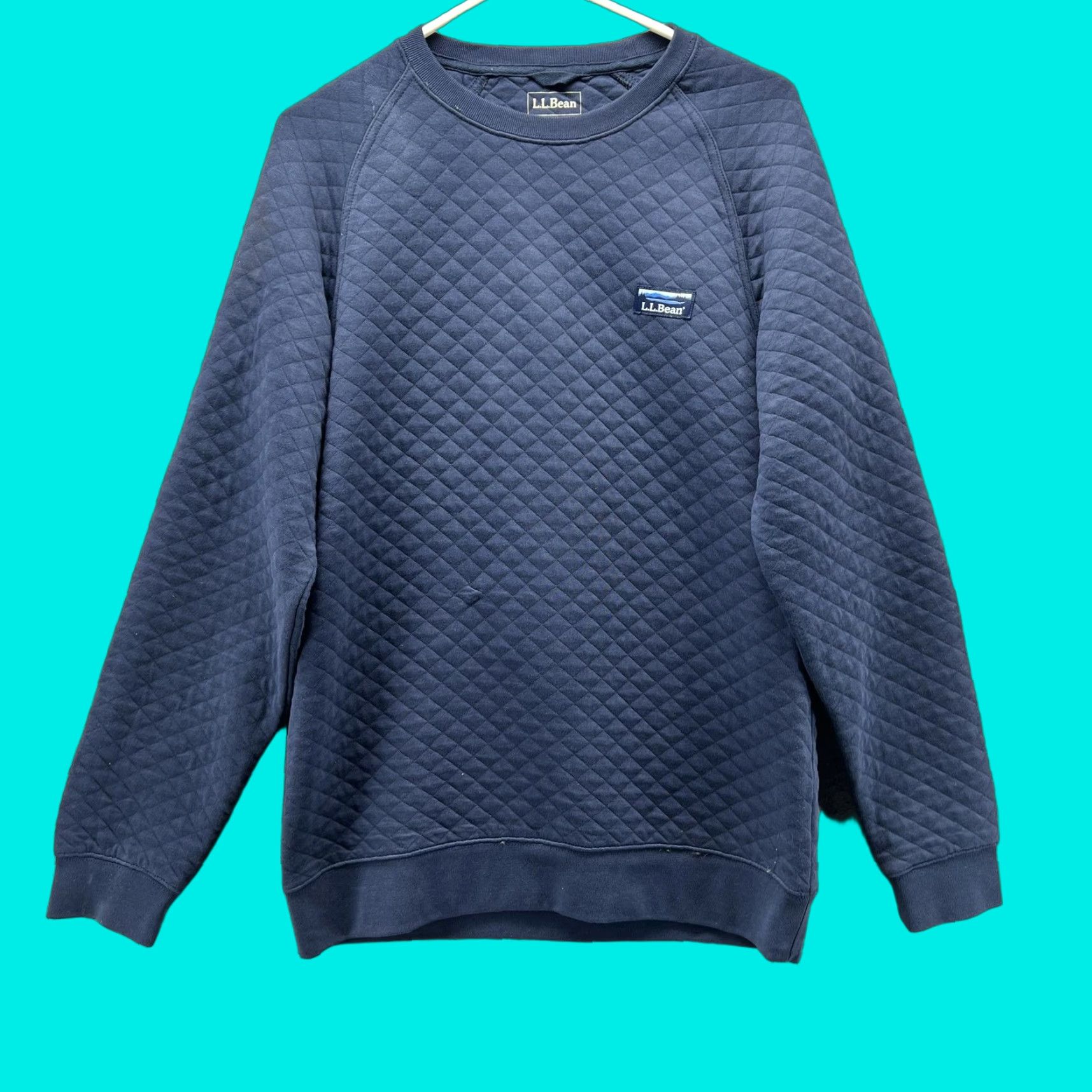 Vintage VINTAGE L.L. Bean Sweatshirt Mens S Blue Quilted Crewneck Pullover Traditional Fit Size US S / EU 44-46 / 1 - 1 Thumbnail