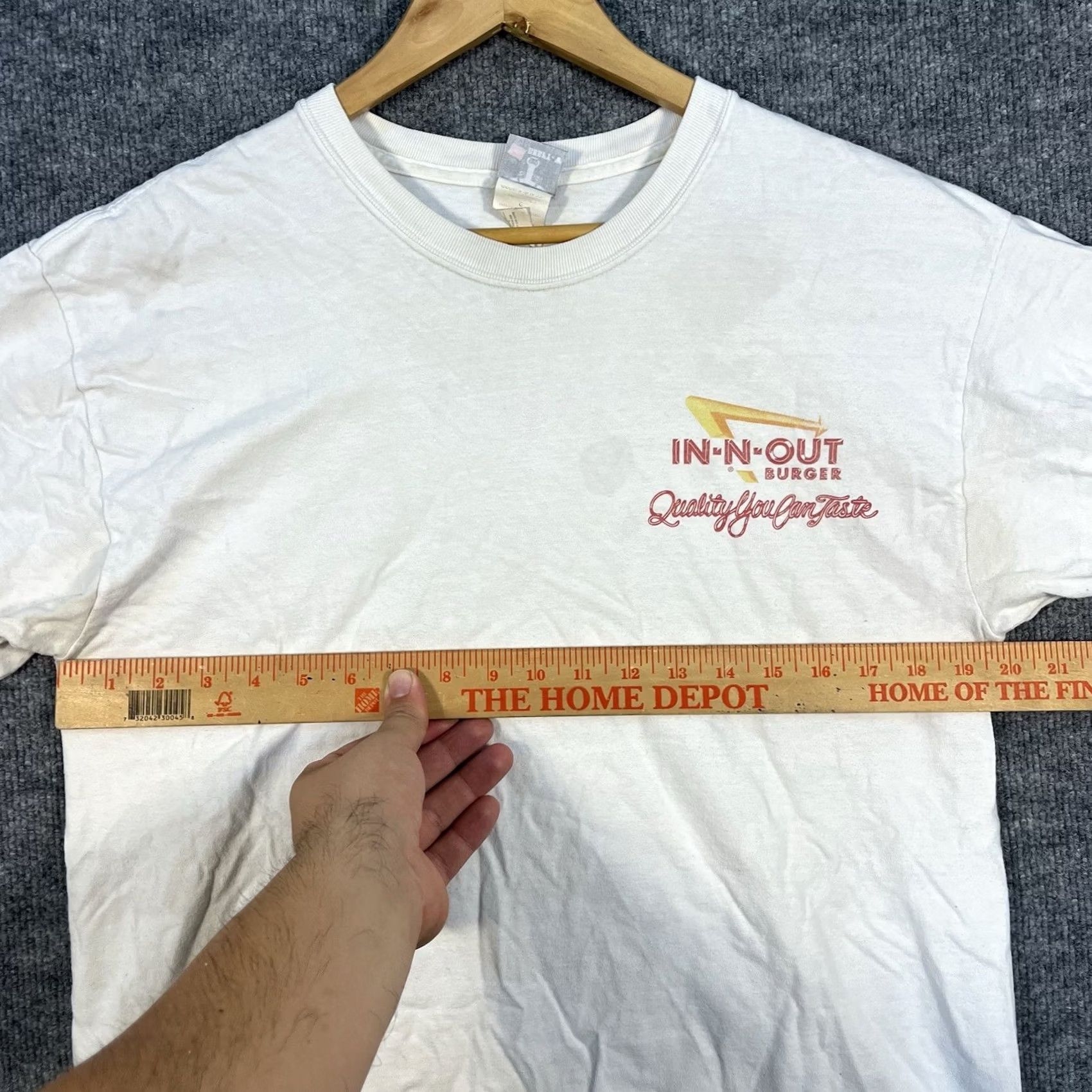Hanes Hanes Shirt Mens L White Out Burger California Beefy Vtg Promo Tee Size US L / EU 52-54 / 3 - 7 Thumbnail