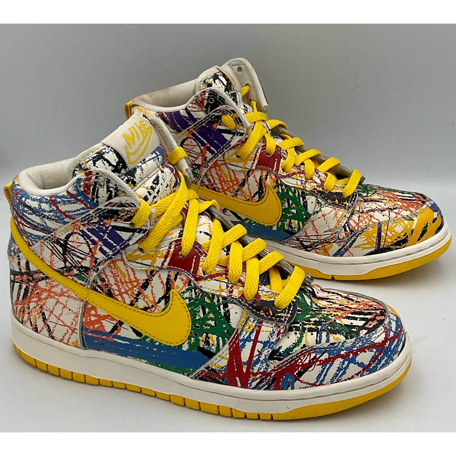 Nike Nike Dunk High PRM Scribble Sneaker 728443-100 Sz 6.5 Size US 6.5 / EU 39-40 - 1 Thumbnail