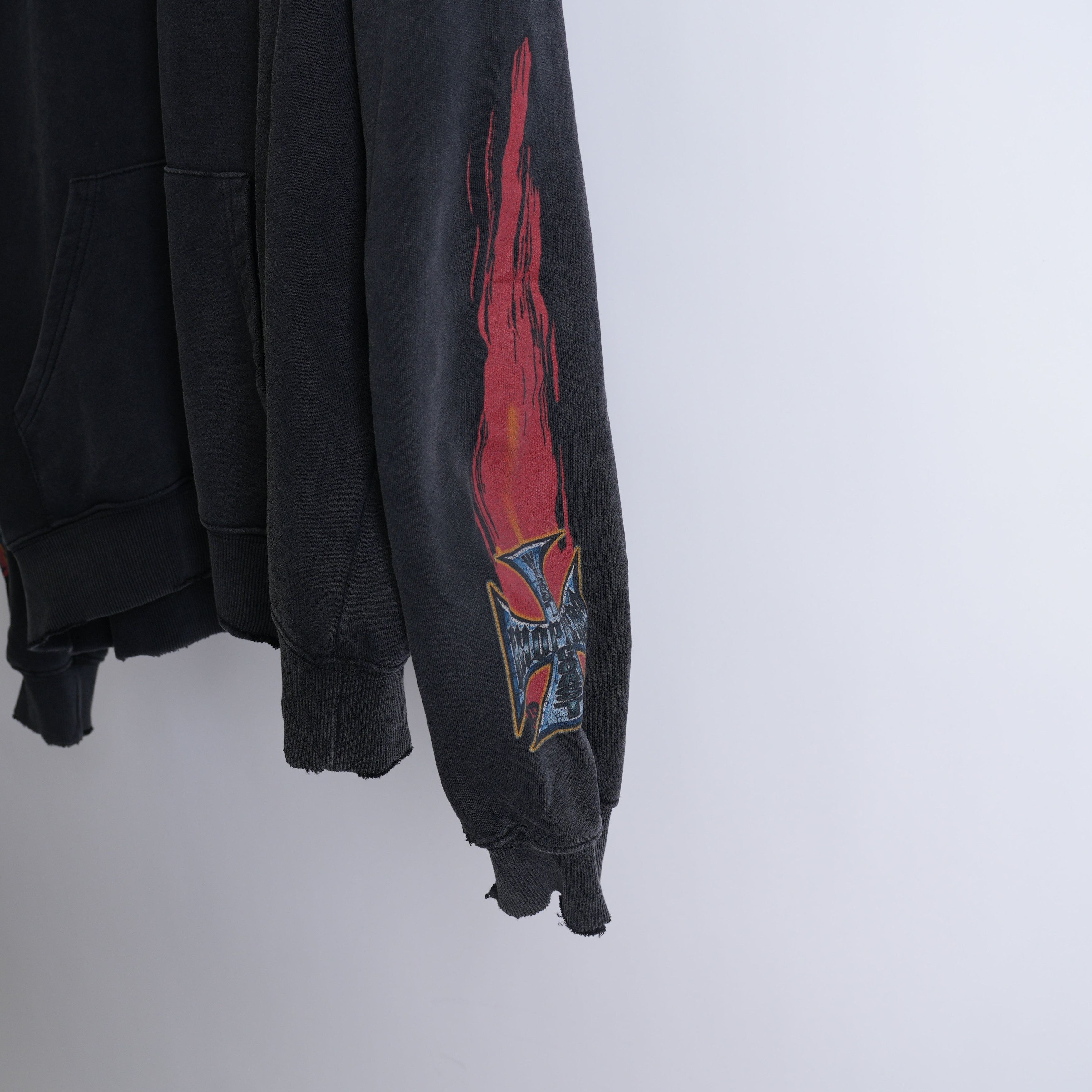 Vintage VINTAGE THRASHED WCC WEST COAST CHOPPERS HOODIE Size US XL / EU 56 / 4 - 5 Thumbnail