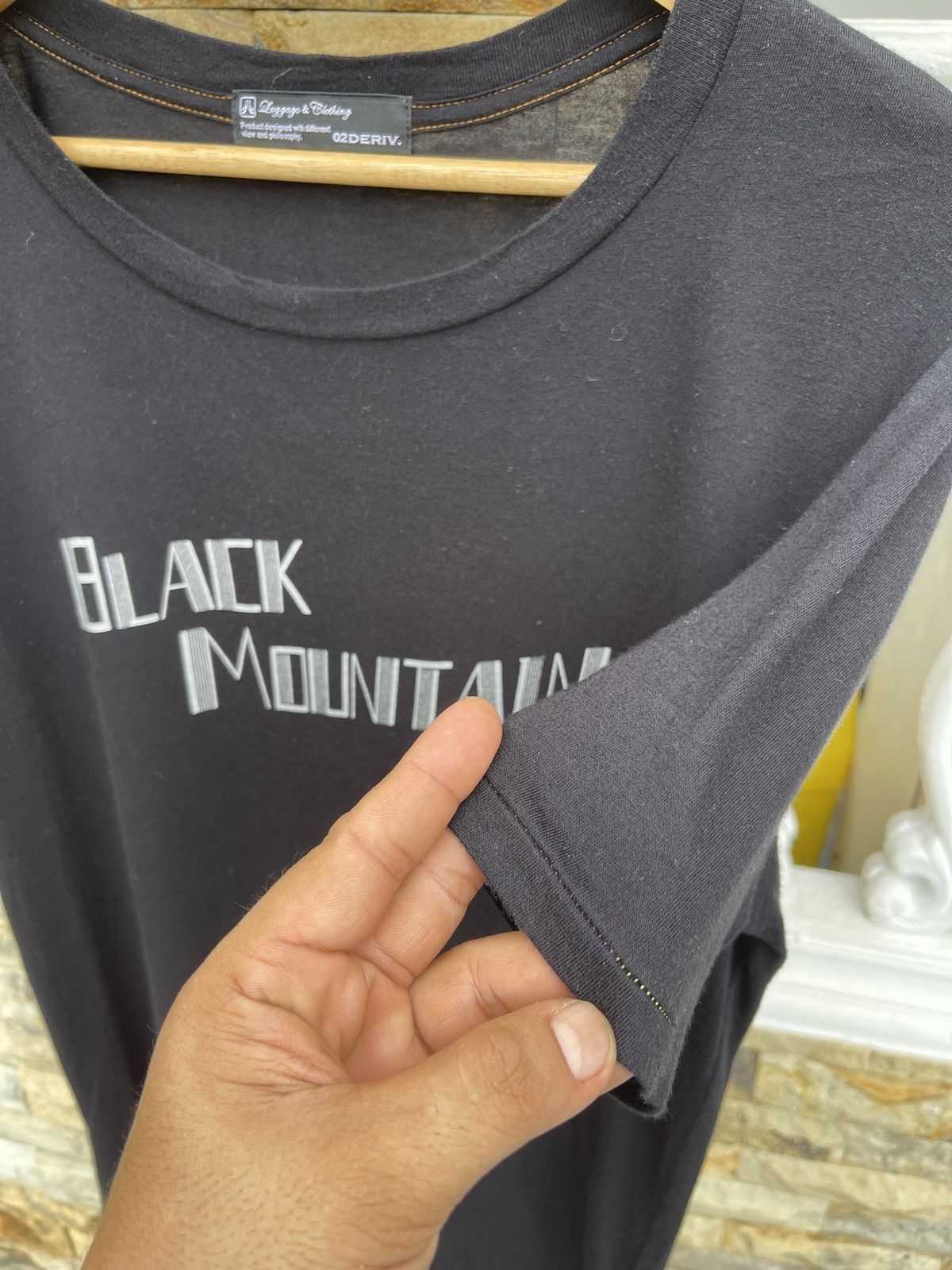02DERIV. LastDrop🔥02Deriv Black Mountain Orchestar Japan Designer Tee Size US L / EU 52-54 / 3 - 8 Thumbnail